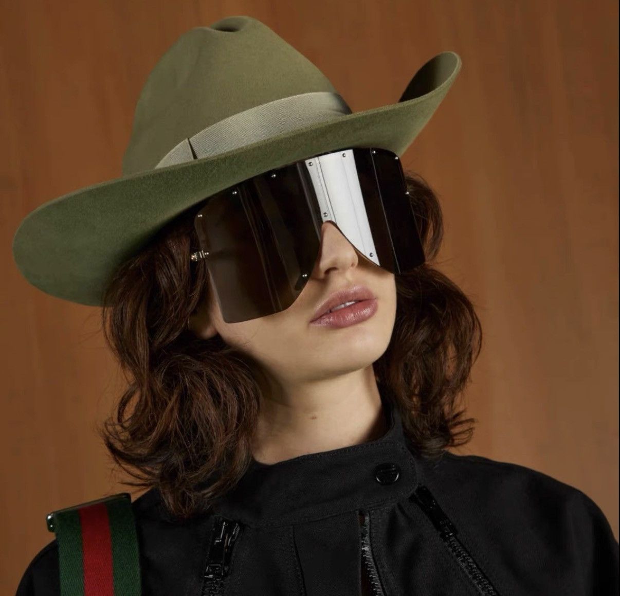 Gucci Gucci Runway Mask Oversized Sunglasses Size ONE SIZE - 7 Thumbnail