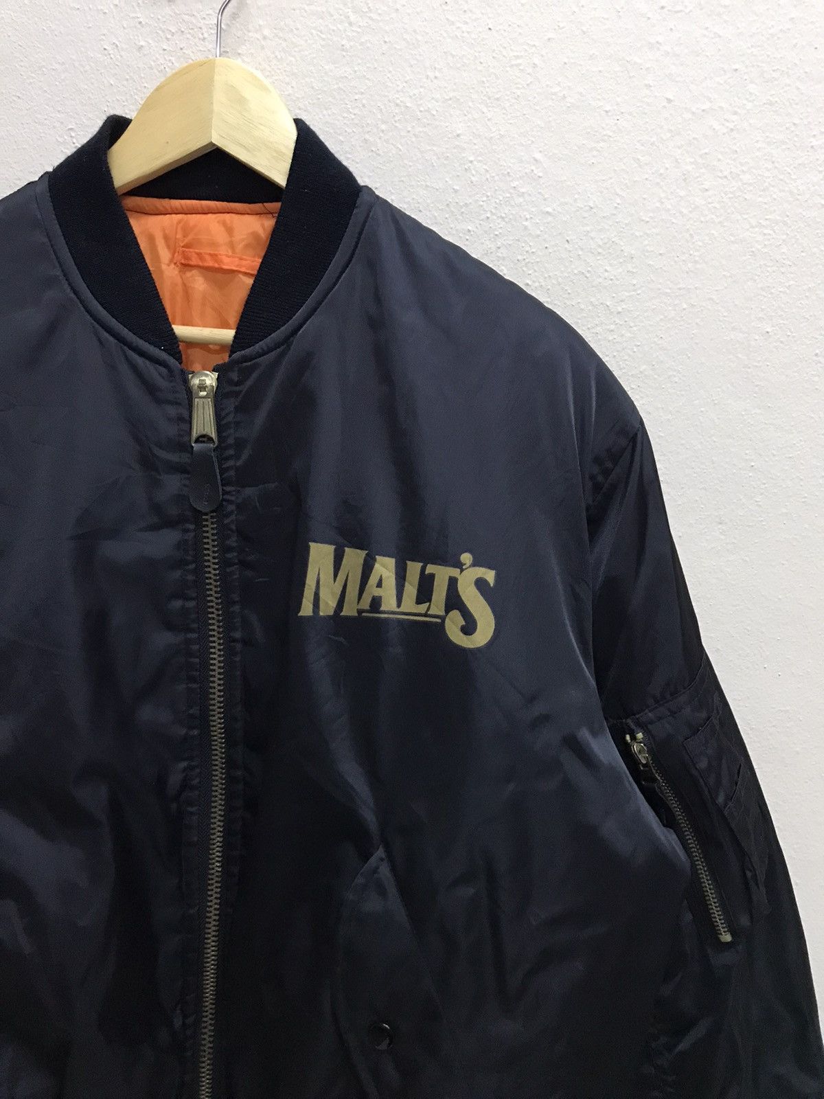 MLB Vintage Malt’s Riversible Bomber Jacket Size US XL / EU 56 / 4 - 4 Thumbnail