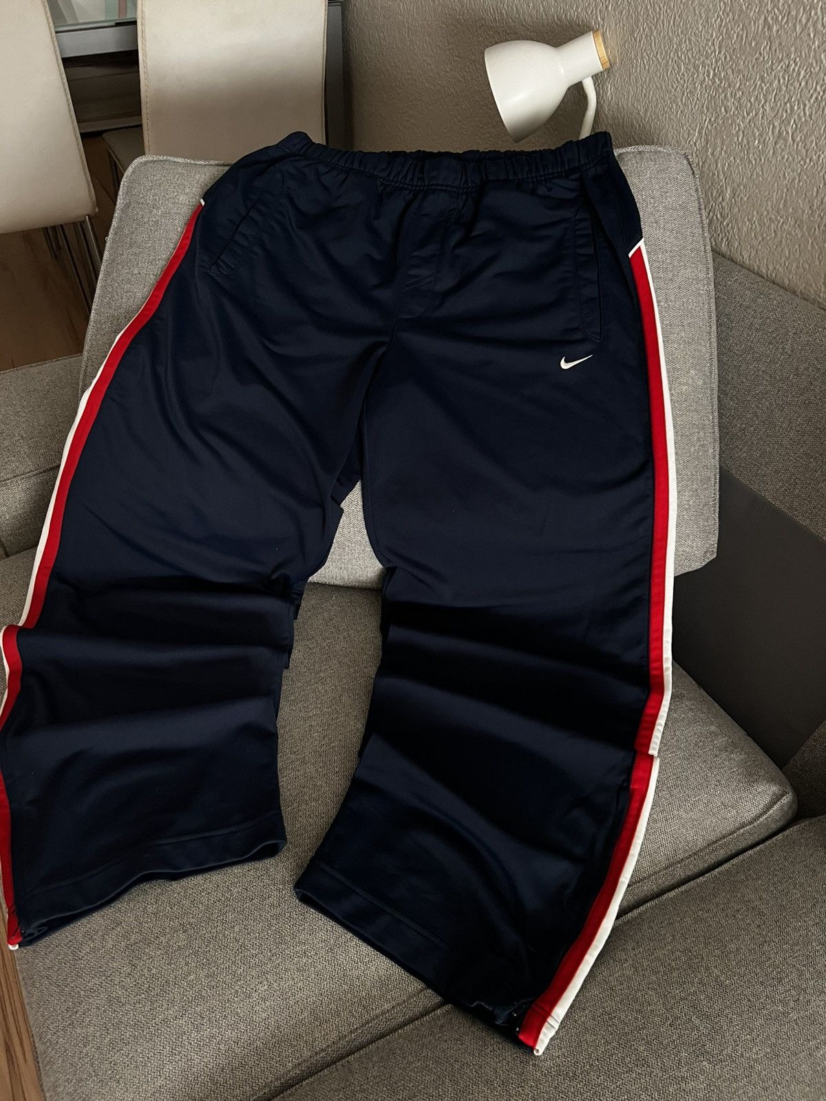 Nike VINTAGE NIKE BAGGY SWOOSH DRILL PANTS 90s Y2K size XL Size US 36 / EU 52 - 3 Thumbnail