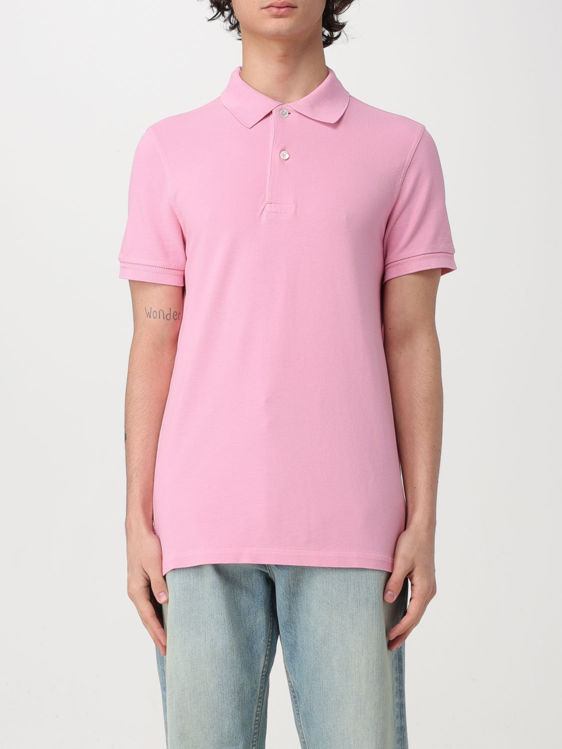 image of Tom Ford Polo Shirt Men Pink (Size XL)