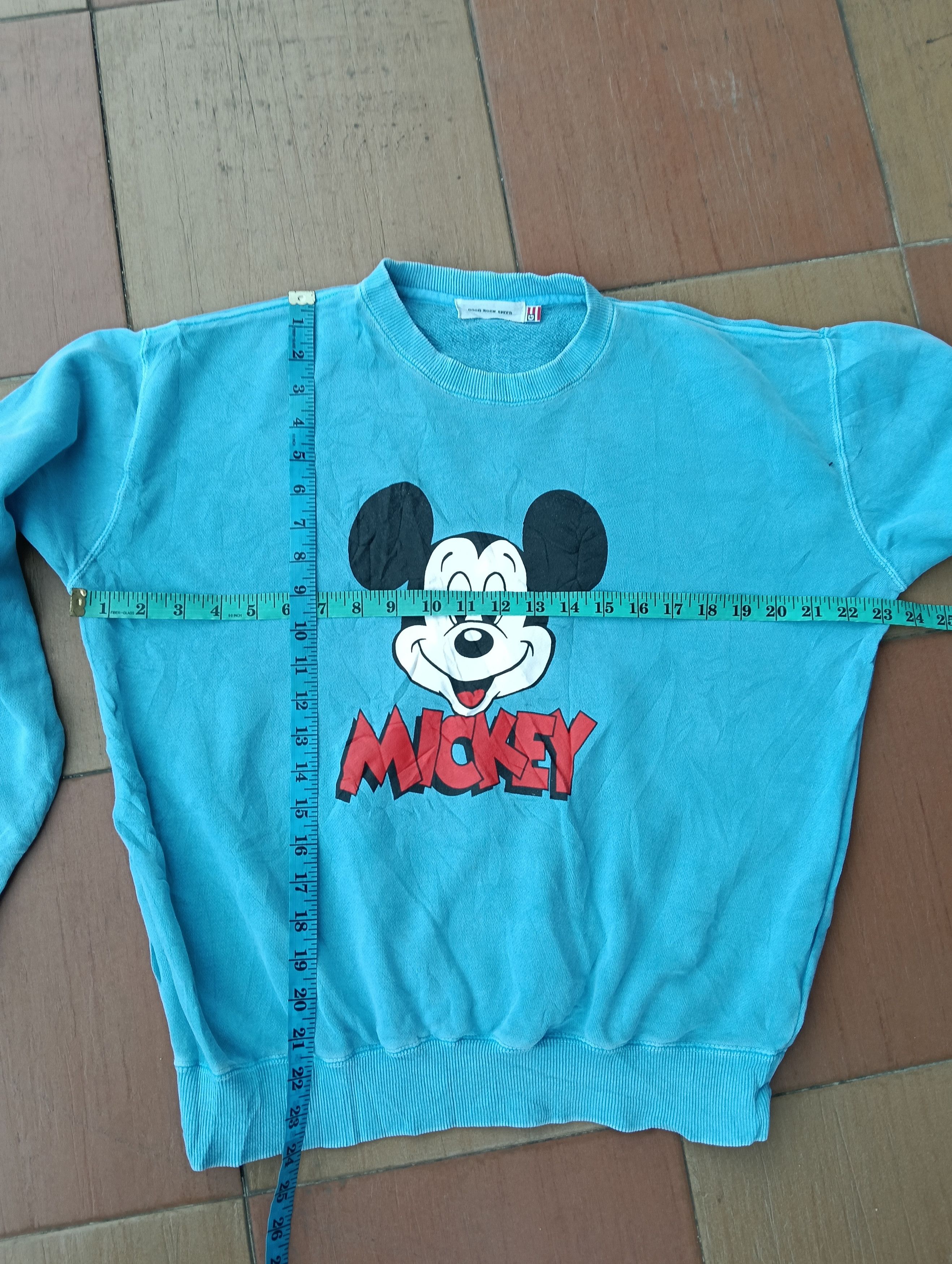 Mickey Mouse Rare Mickey Mouse Sweatshirt Blue Crewneck Cartoon Pullover Size US L / EU 52-54 / 3 - 6 Thumbnail