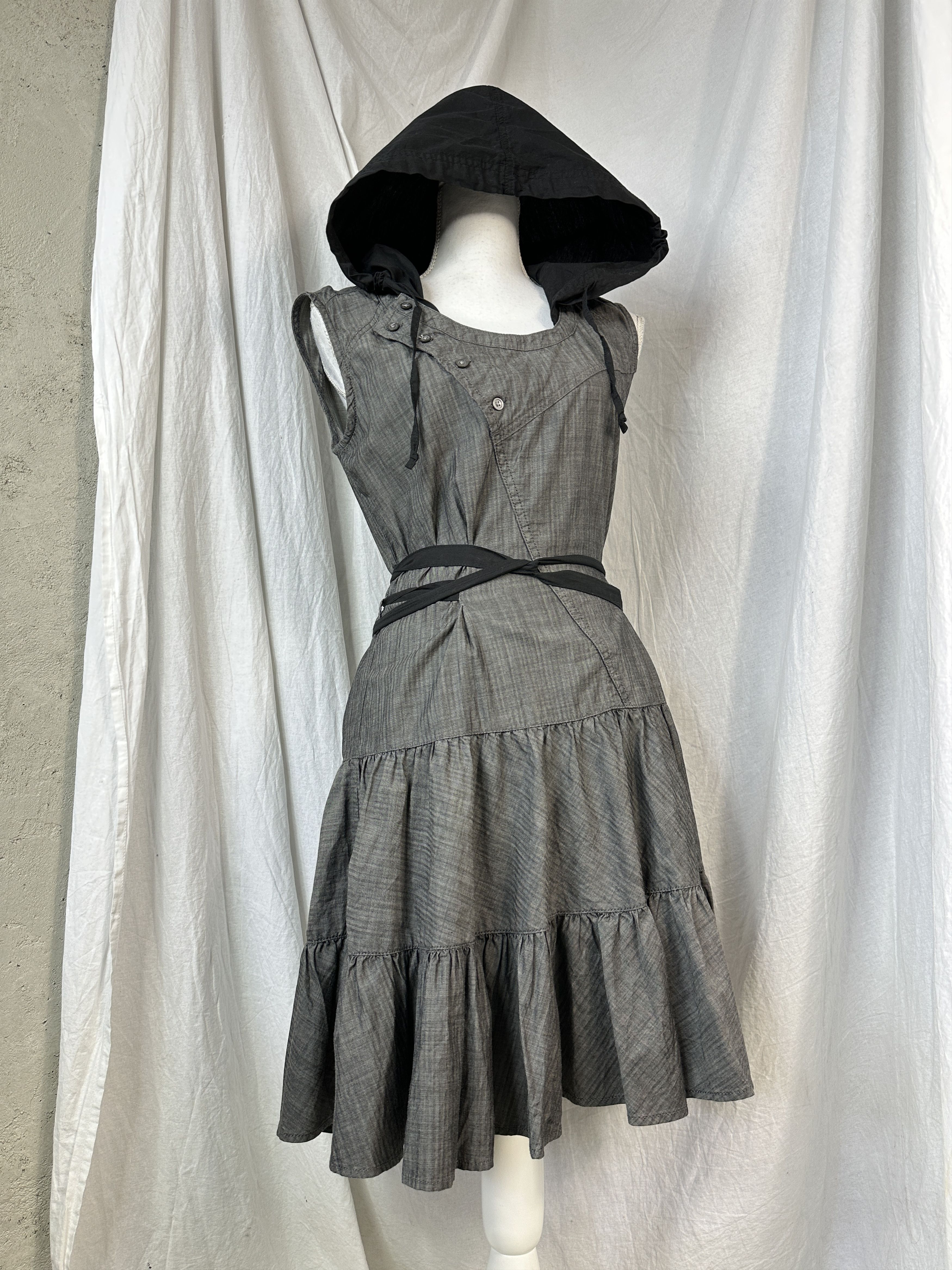 Diesel × Vintage Vintage Y2K Avant Garde Diesel Hoodie Dress Size M / US 6-8 / IT 42-44 - 1 Thumbnail