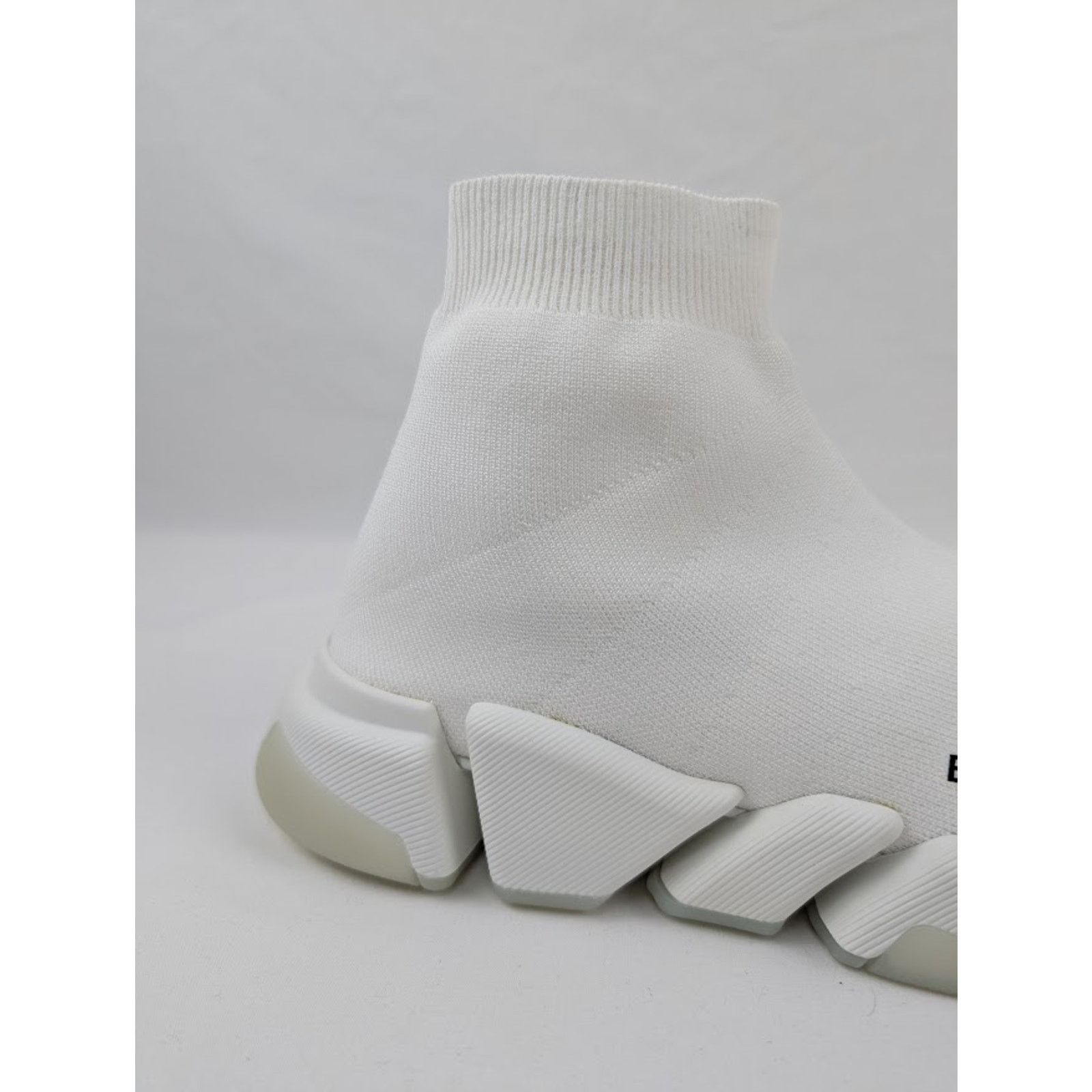 Balenciaga o1rshd1 Speed 2.0 LT Recycled Knit Sneakers in White Size US 12 / EU 45 - 4 Thumbnail