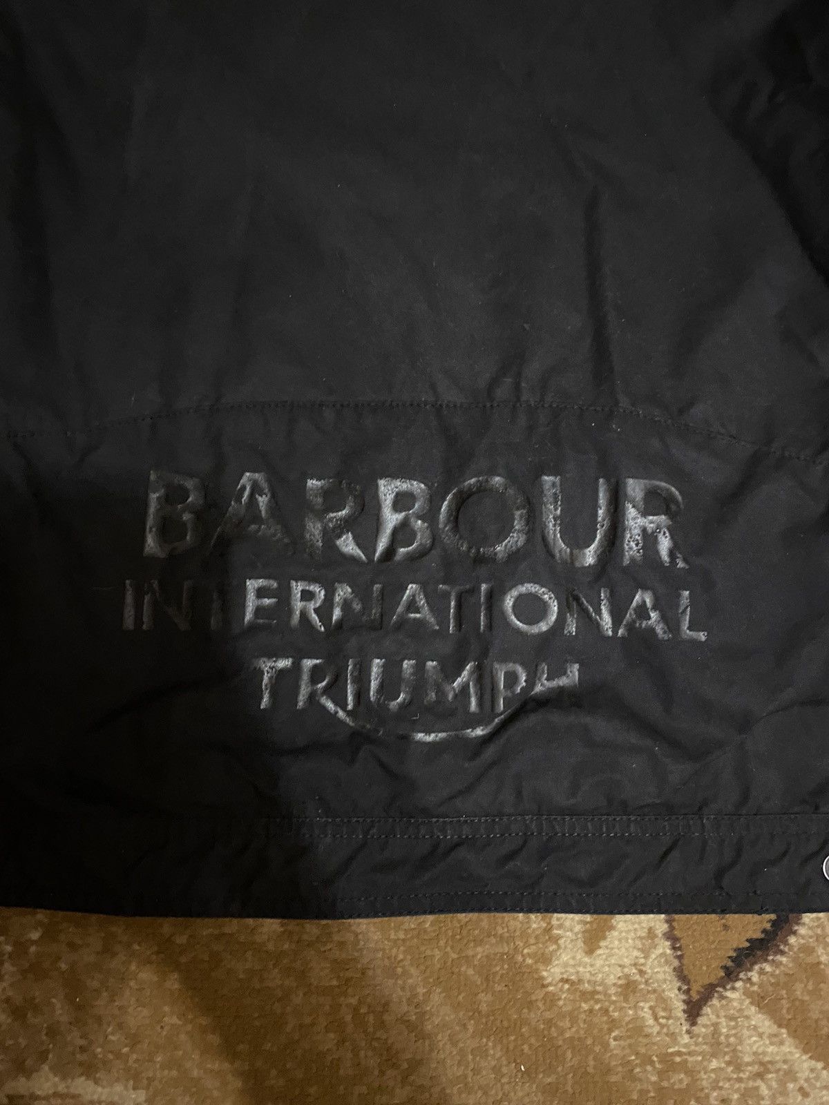 Barbour Triumph Waxed Men's Black Moto Jacket
