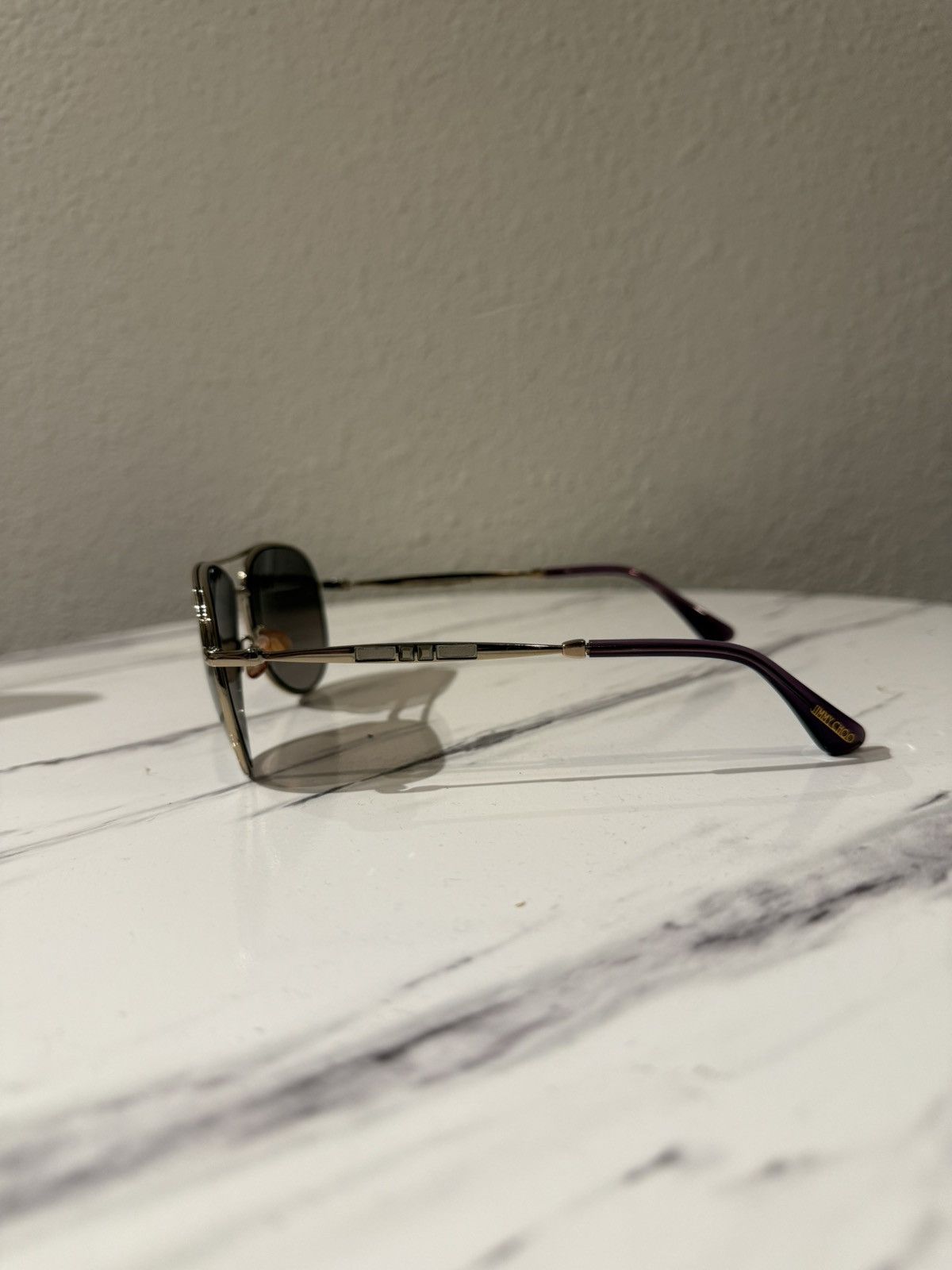 Jimmy Choo Jimmy Choo Aviator Sunglasses Size ONE SIZE - 2 Thumbnail