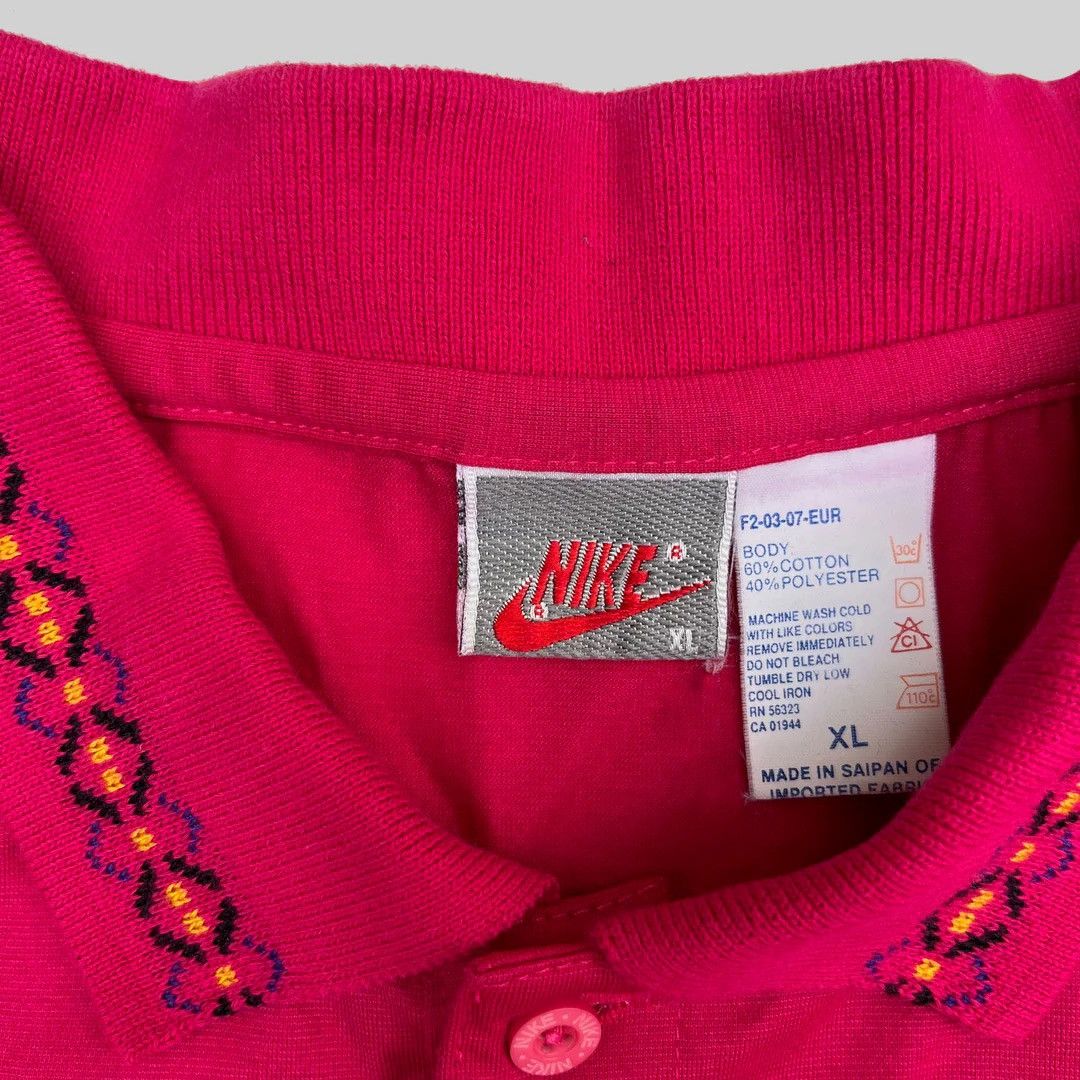 Nike × Vintage Nike 1990 90s Vintage Golf Tennis Logo Sport Tennis Shirt Size US XL / EU 56 / 4 - 4 Thumbnail