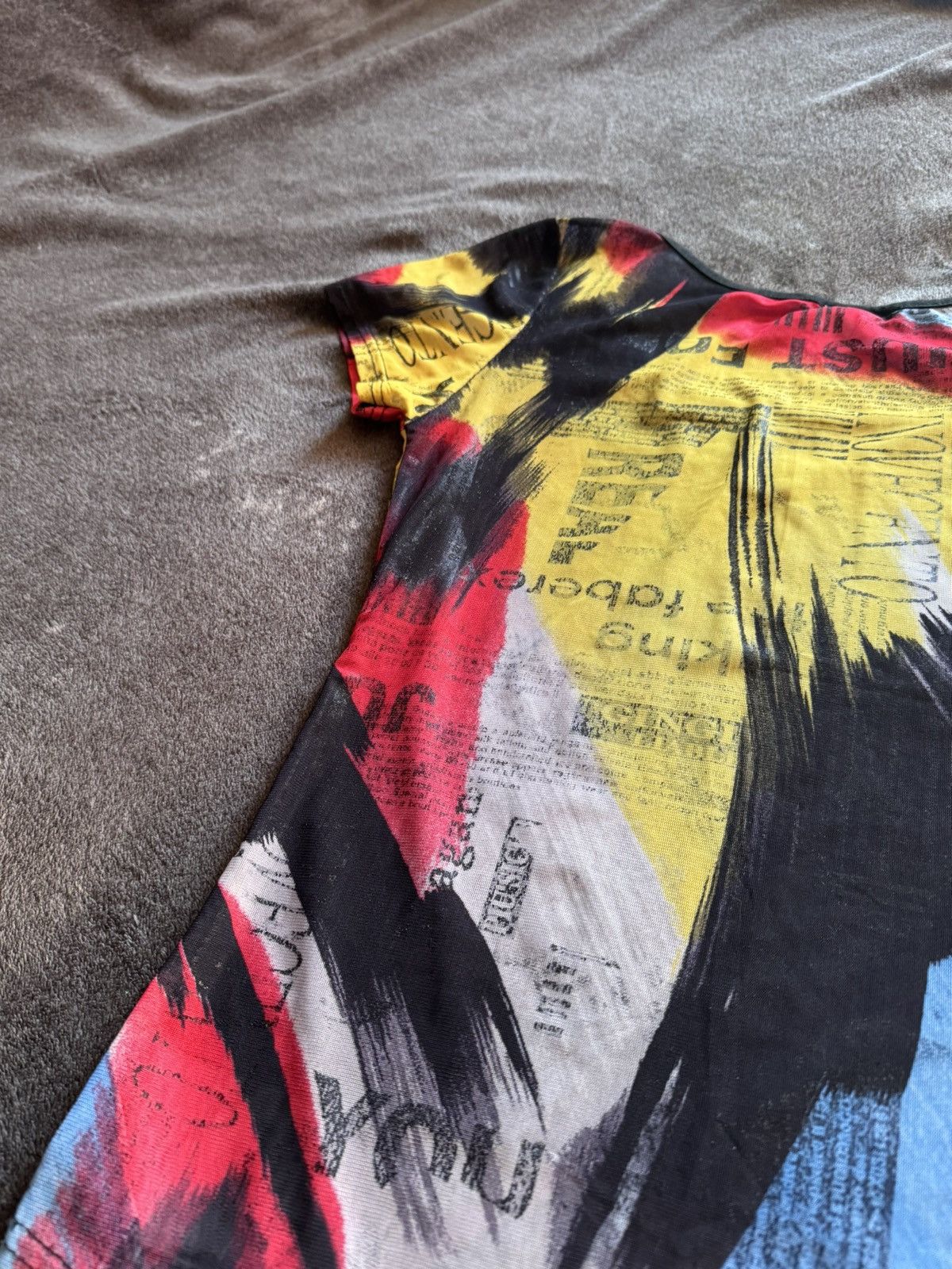 Anna Sui Anna Sui Mesh print short sleeve avant-garde y2k tattoo Size M / US 6-8 / IT 42-44 - 12 Thumbnail