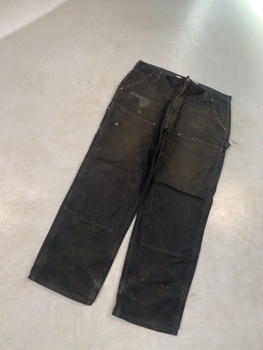 Carhartt Vintage Carhartt B01 BLK damaged double knee workwear Size US 42 / EU 58 - 1 Thumbnail