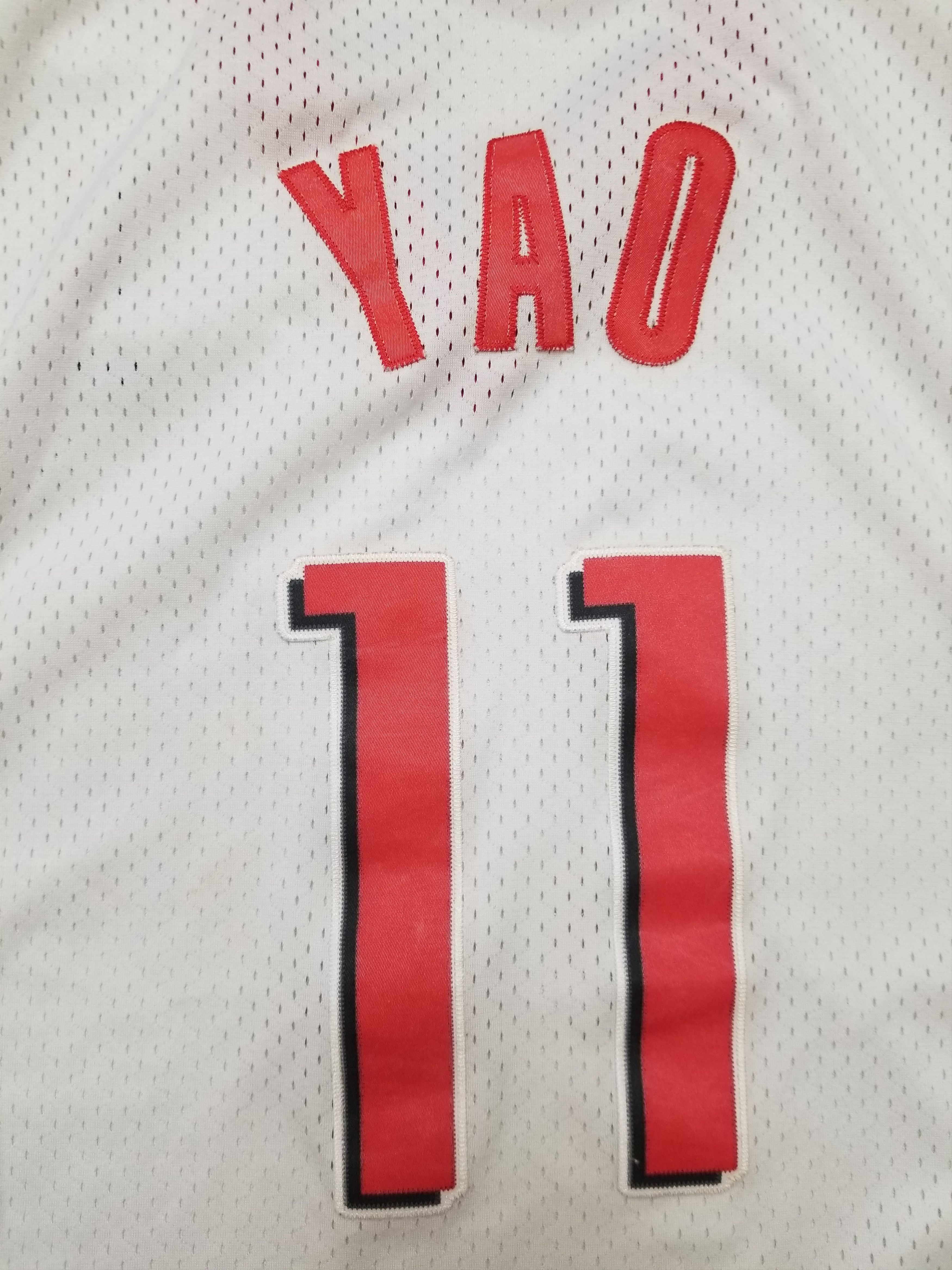 Nike Vintage Houston Rockets Yao Ming 11 White Swingman Jersey Size US XL / EU 56 / 4 - 8 Thumbnail
