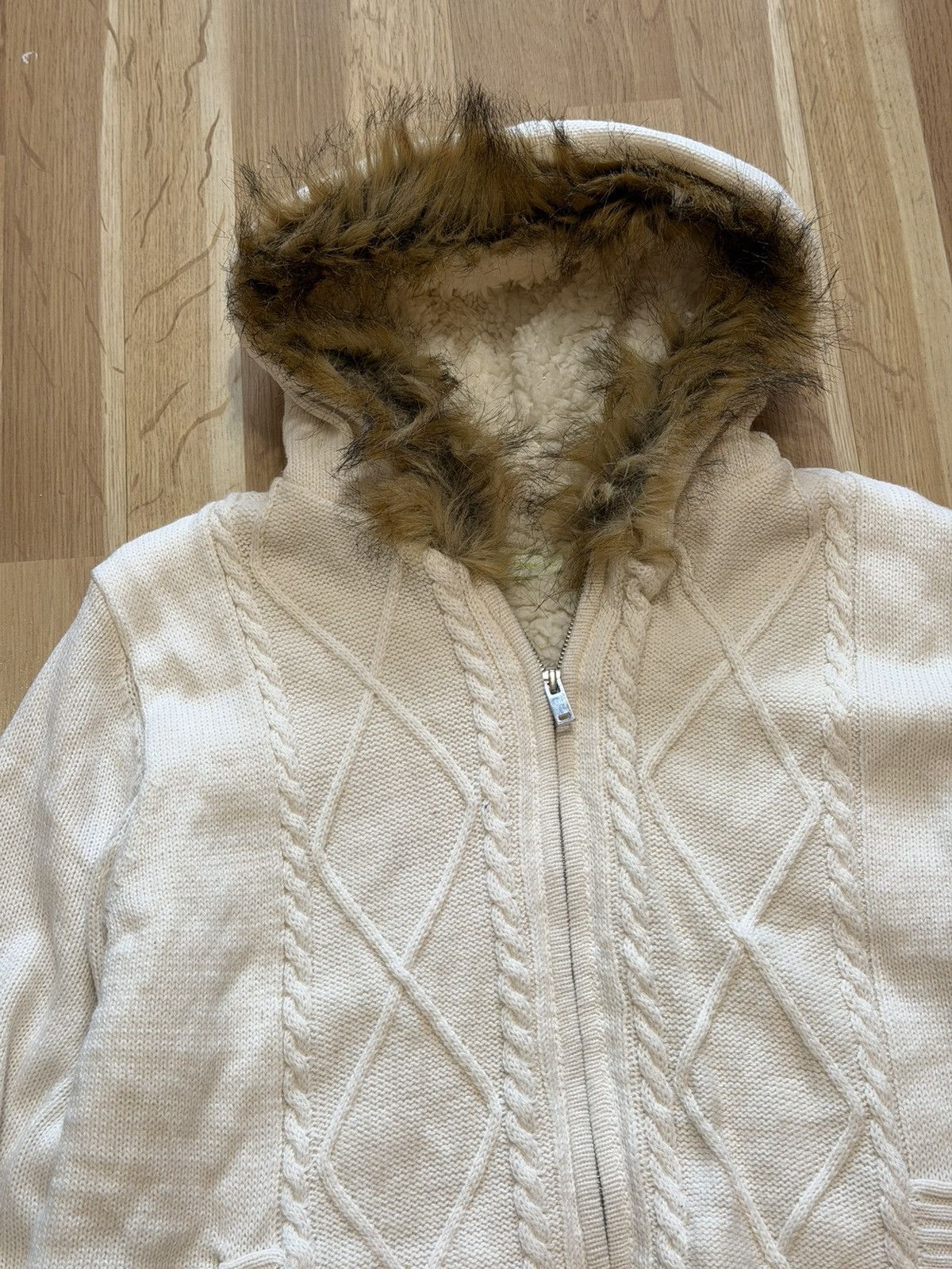 Japanese Brand Faux fur hoodie styled Ifsixwasnine lgb 2000s archive punk Size US M / EU 48-50 / 2 - 4 Thumbnail