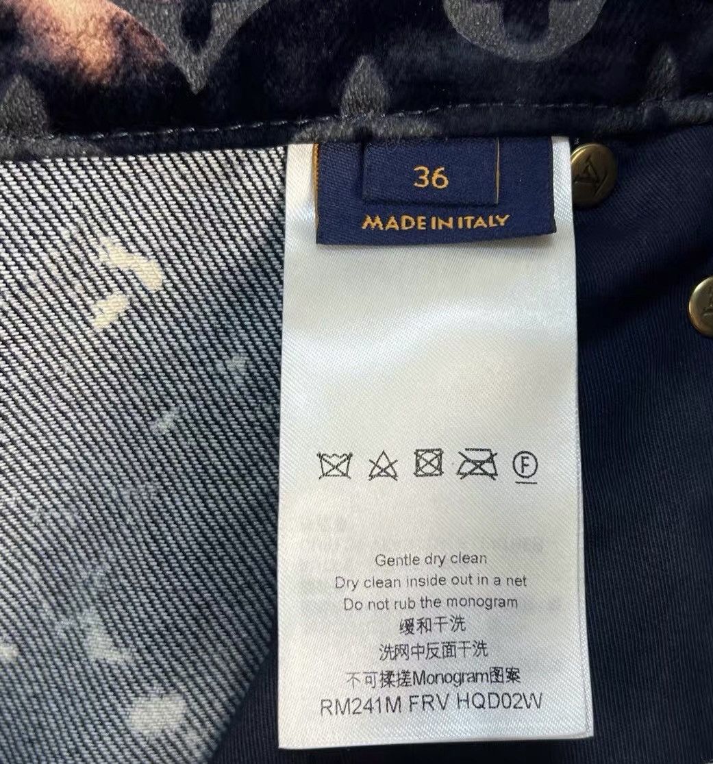 Louis Vuitton Louis Vuitton 36 Bleached Monogram Denim Jeans Size US 36 / EU 52 - 6 Thumbnail