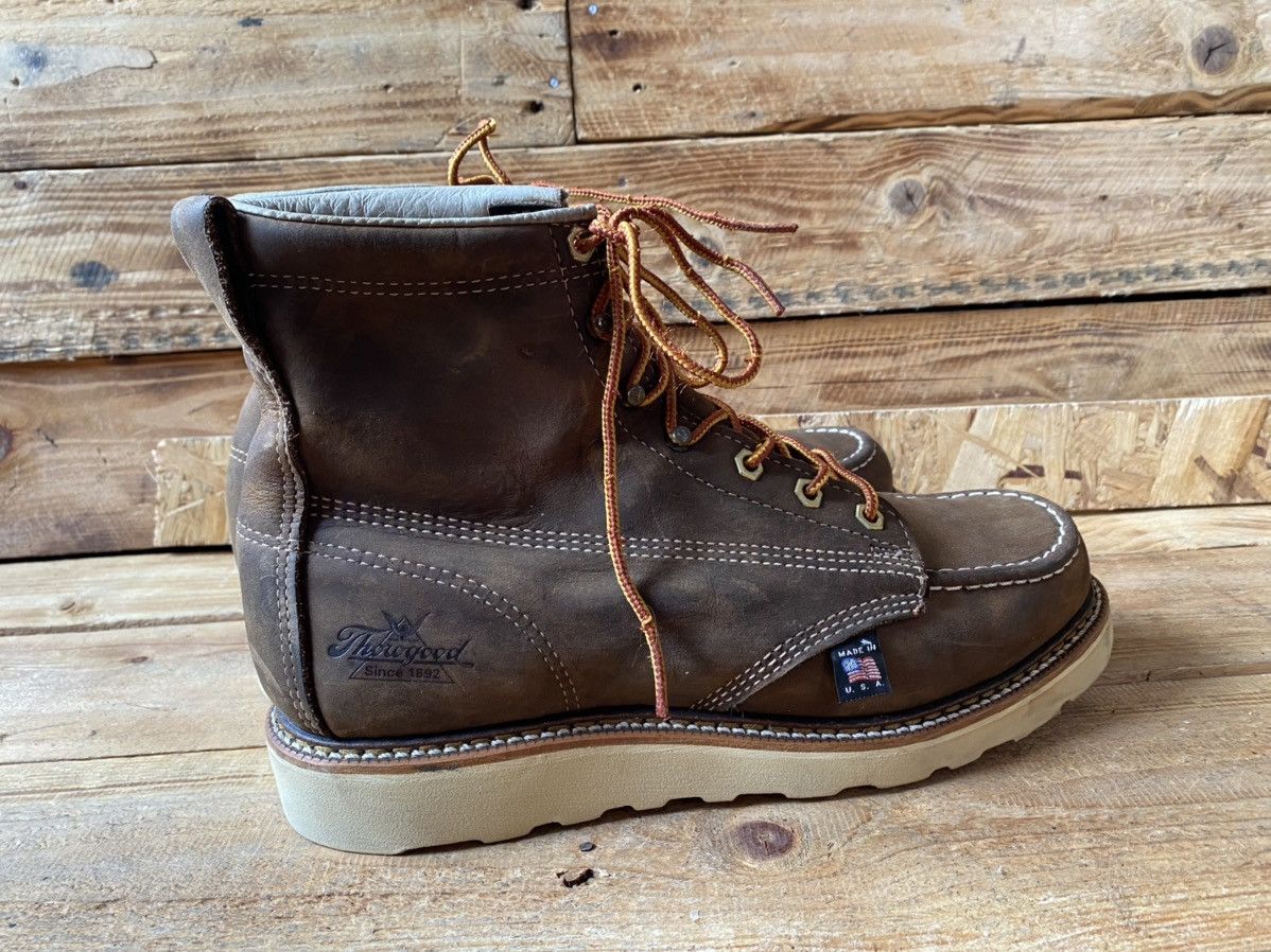 Thorogood Thorogood moc-toe gray leather work boots sz US9 Size US 9 / EU 42 - 7 Thumbnail