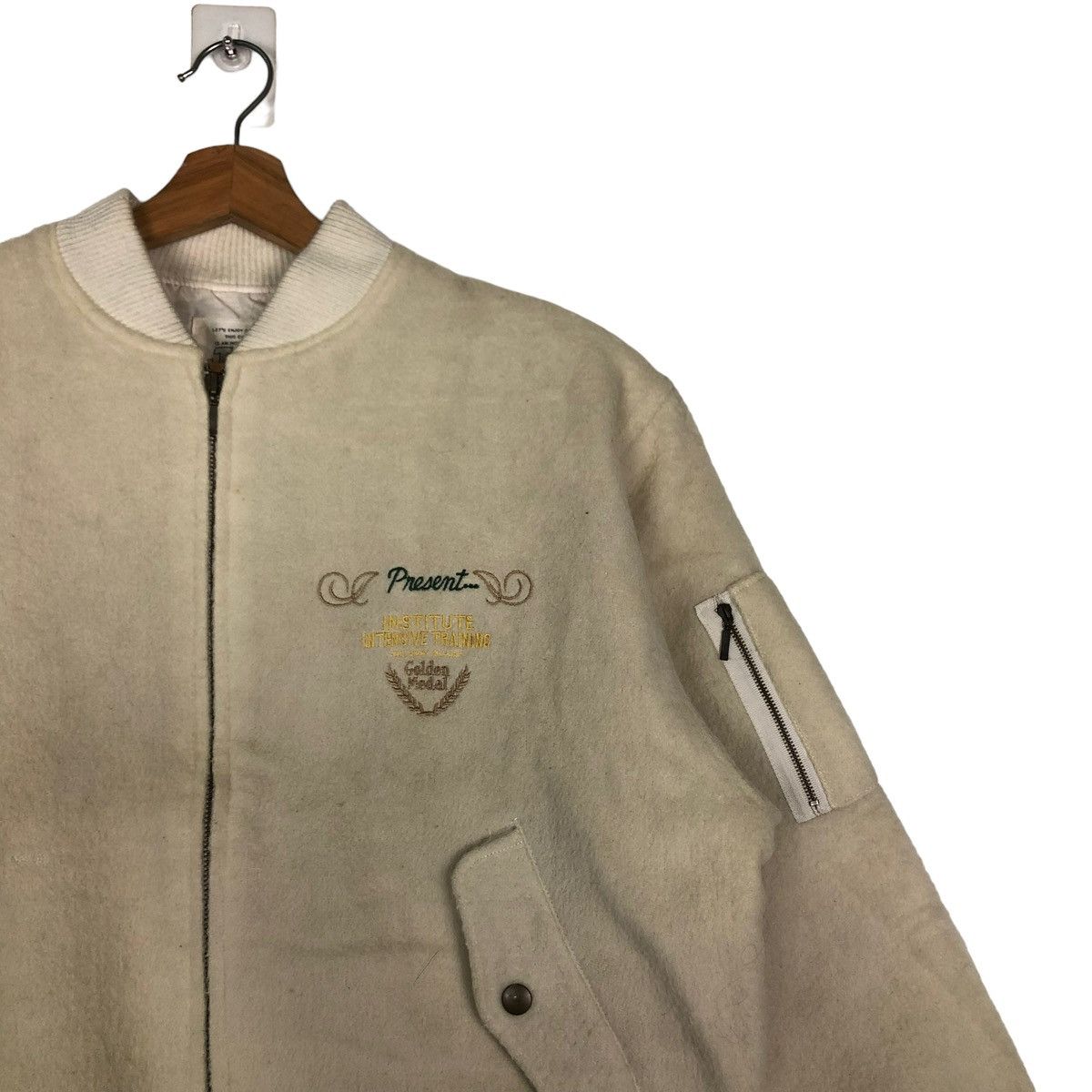 Hysteric Glamour 🔥VTG WOOL BOMBER JACKET JULIEDA JAPAN MADE BIG LOGO Size US S / EU 44-46 / 1 - 4 Thumbnail