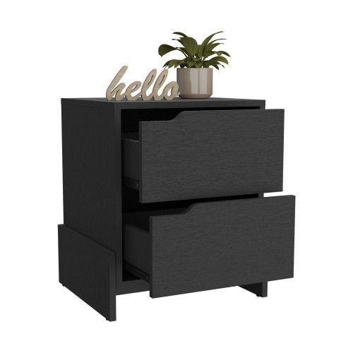 Designer × Homemade Nightstand Brookland, Bedside Table with Double Drawers and Size US L / EU 52-54 / 3 - 3 Thumbnail