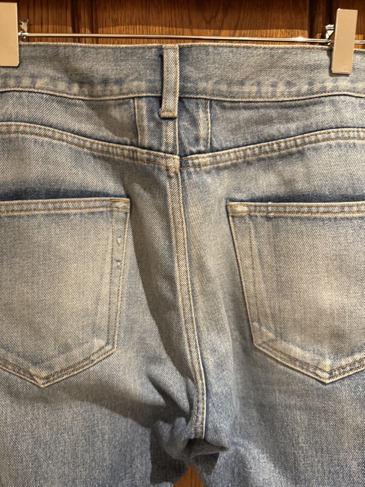Saint Laurent Paris SS16 Saint Laurent D10 knee rip jeans Hedi 33 grail slim Size US 33 - 20 Thumbnail