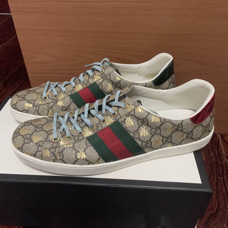 Gucci Gucci ACE Low-Top Fashion Sneakers for Men - Size US 10.5 / EU 43-44 - 1 Thumbnail