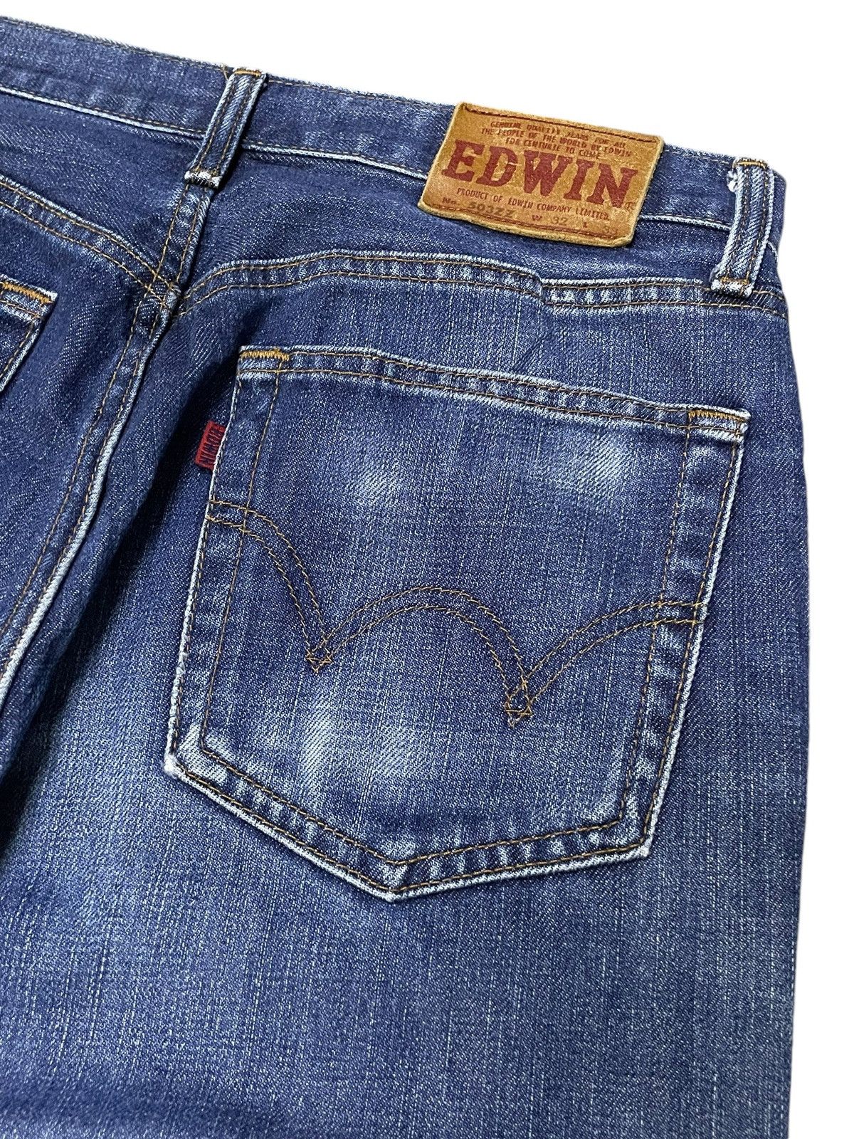 Edwin × Japanese Brand × Vintage Vintage Edwin 503Z Stone Wash Loose Straight Jeans Size US 30 / EU 46 - 15 Thumbnail