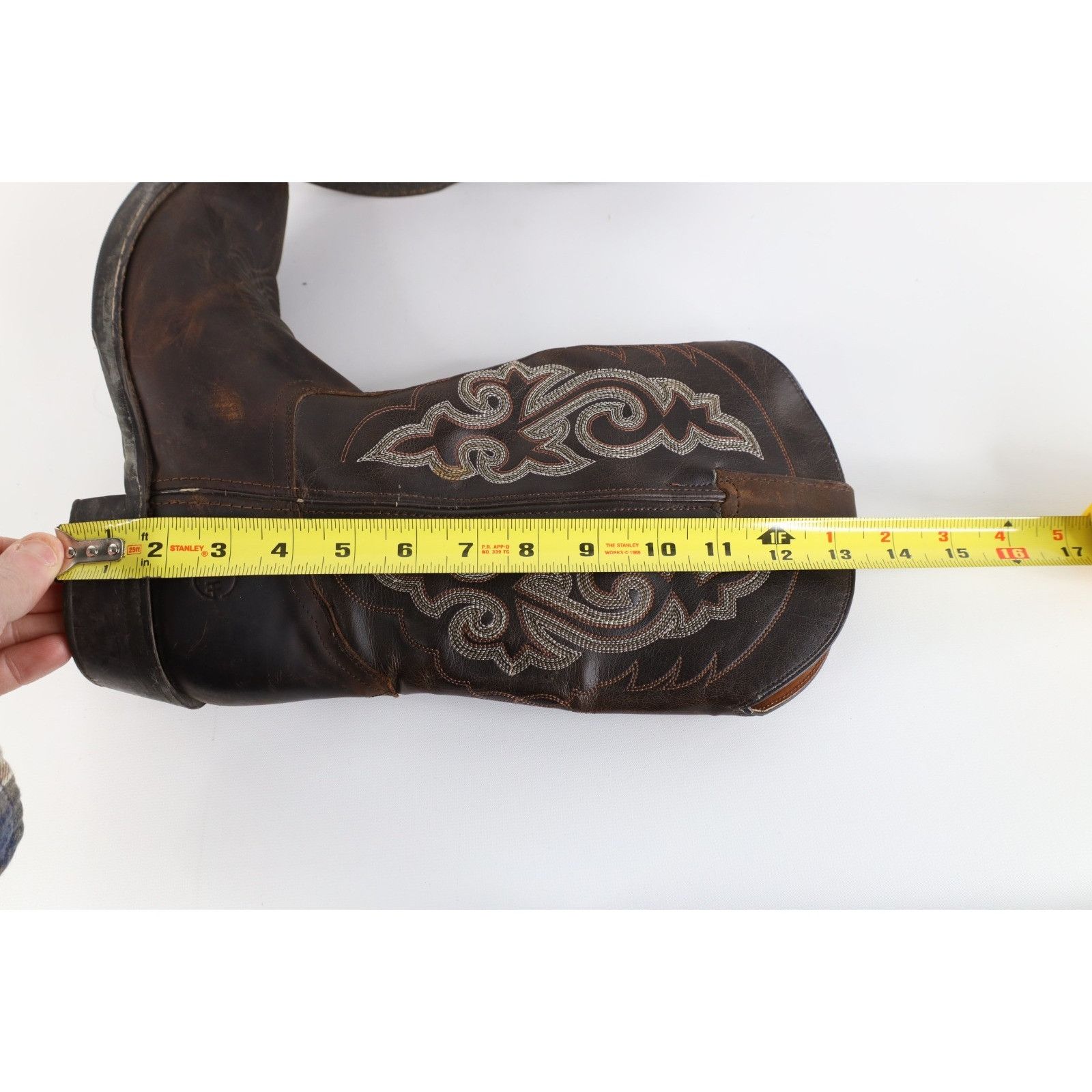 Vintage Vintage 90s Streetwear Leather Tribal Western Cowboy Boots Size US 10 / EU 43 - 10 Thumbnail