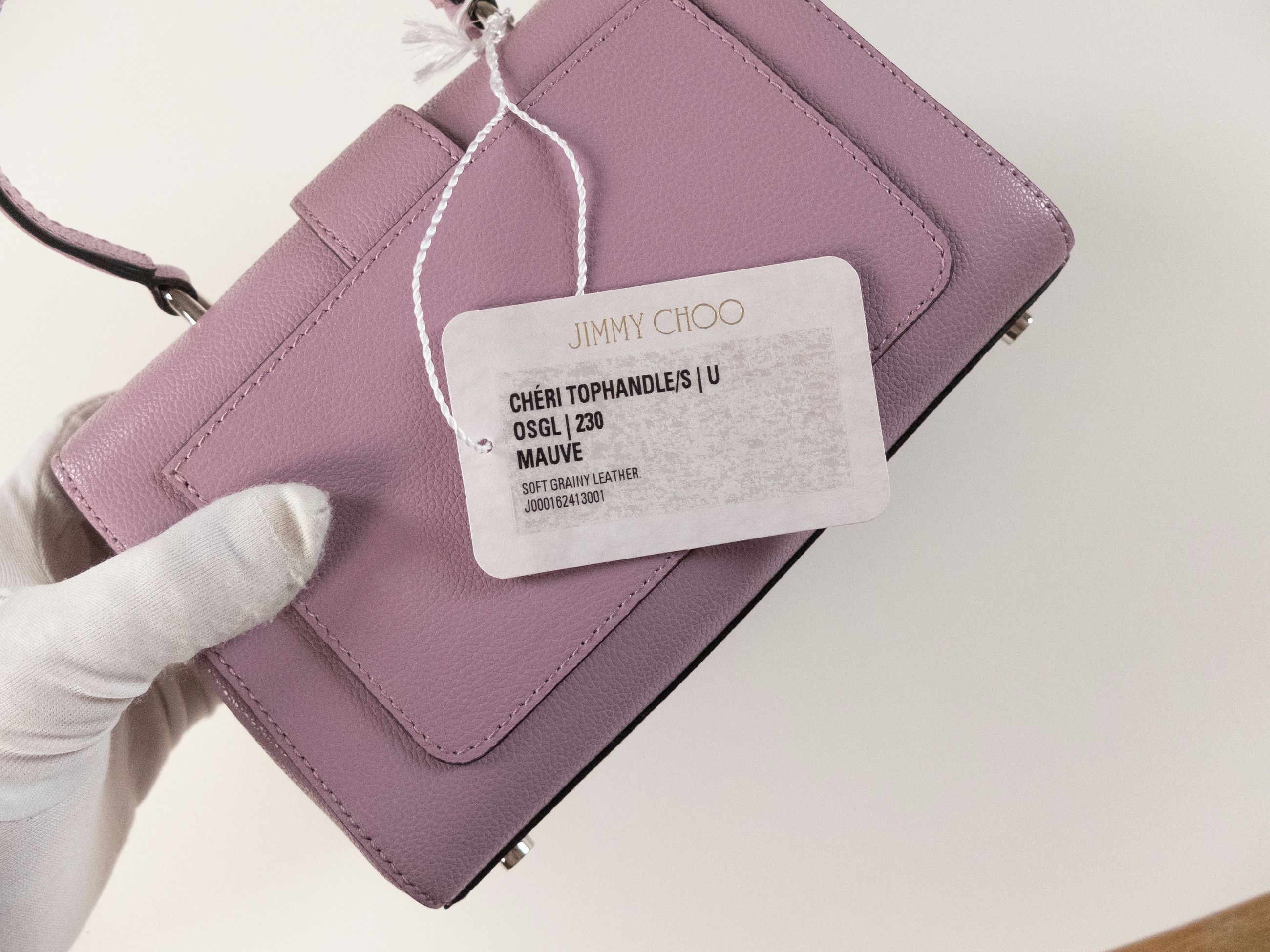 Jimmy Choo JIMMY CHOO Cheri mauve purple small top handle bag Size ONE SIZE - 5 Thumbnail