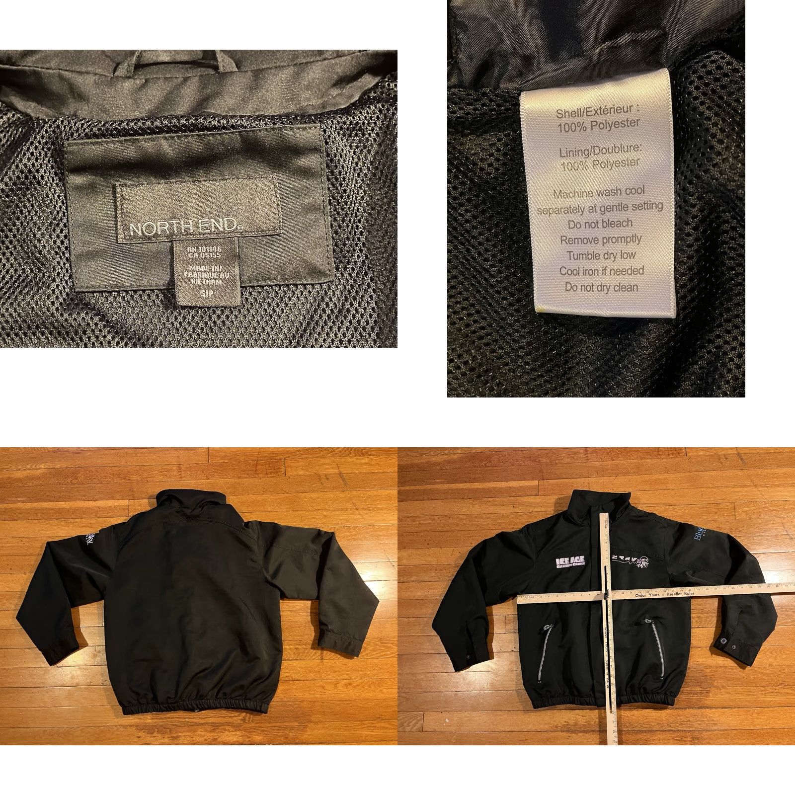 Vintage Ice Age Collision Course Scrat Jacket Men’s S Black Windbreaker Short Jacket 42 Chest Logo Embroidered North End Regular Mens Size US L / EU 52-54 / 3 - 8 Thumbnail