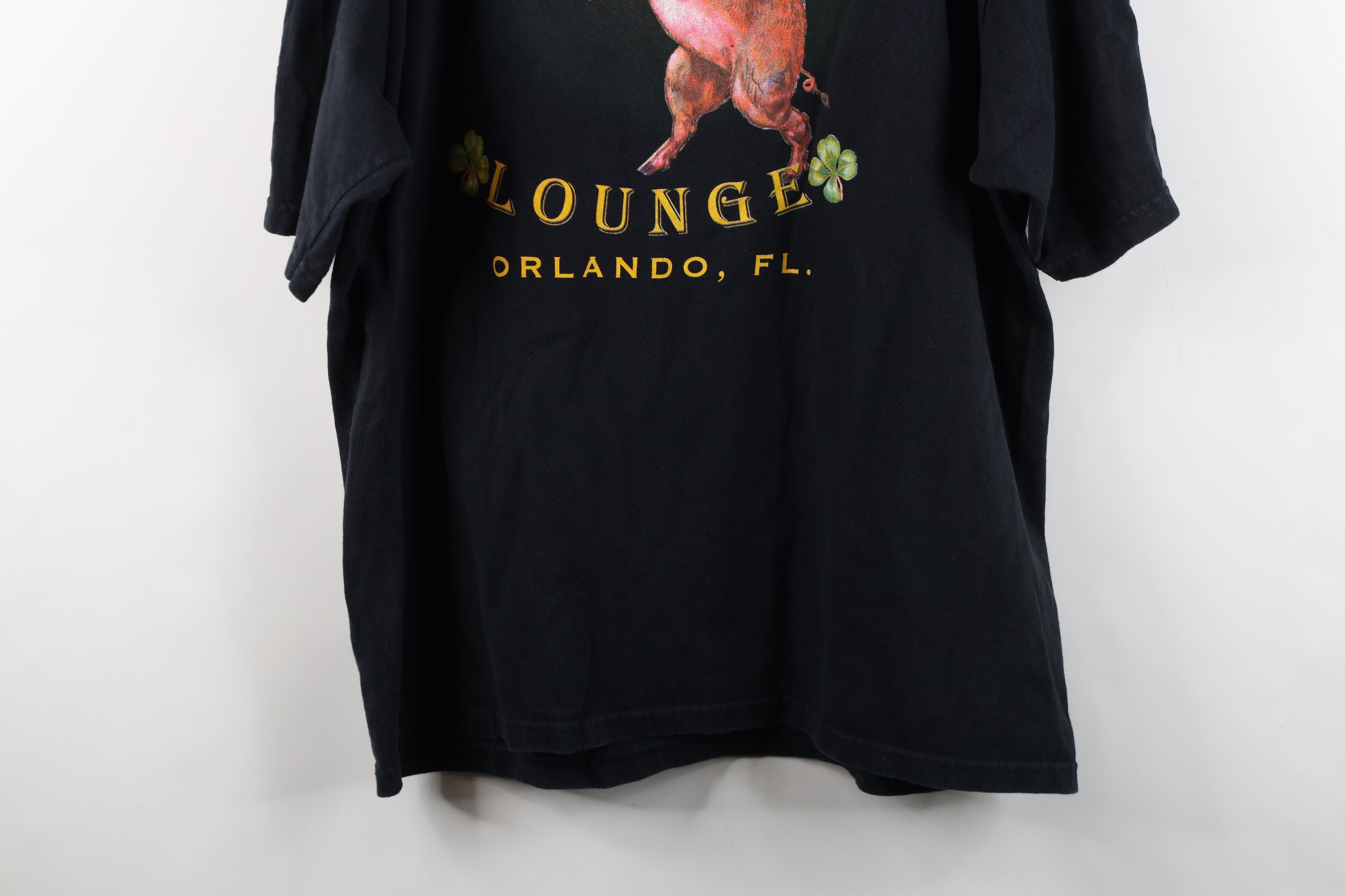 Vintage Vintage 90s Y2K Pig Lounge Orlando Florida Henley T-Shirt Size US XL / EU 56 / 4 - 15 Thumbnail