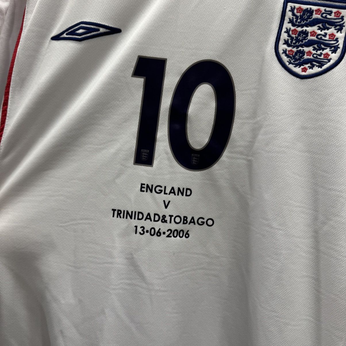 Umbro Umbro 2006 World Cup England VS Trinidad Owen Soccer Jersey Size US XL / EU 56 / 4 - 9 Thumbnail