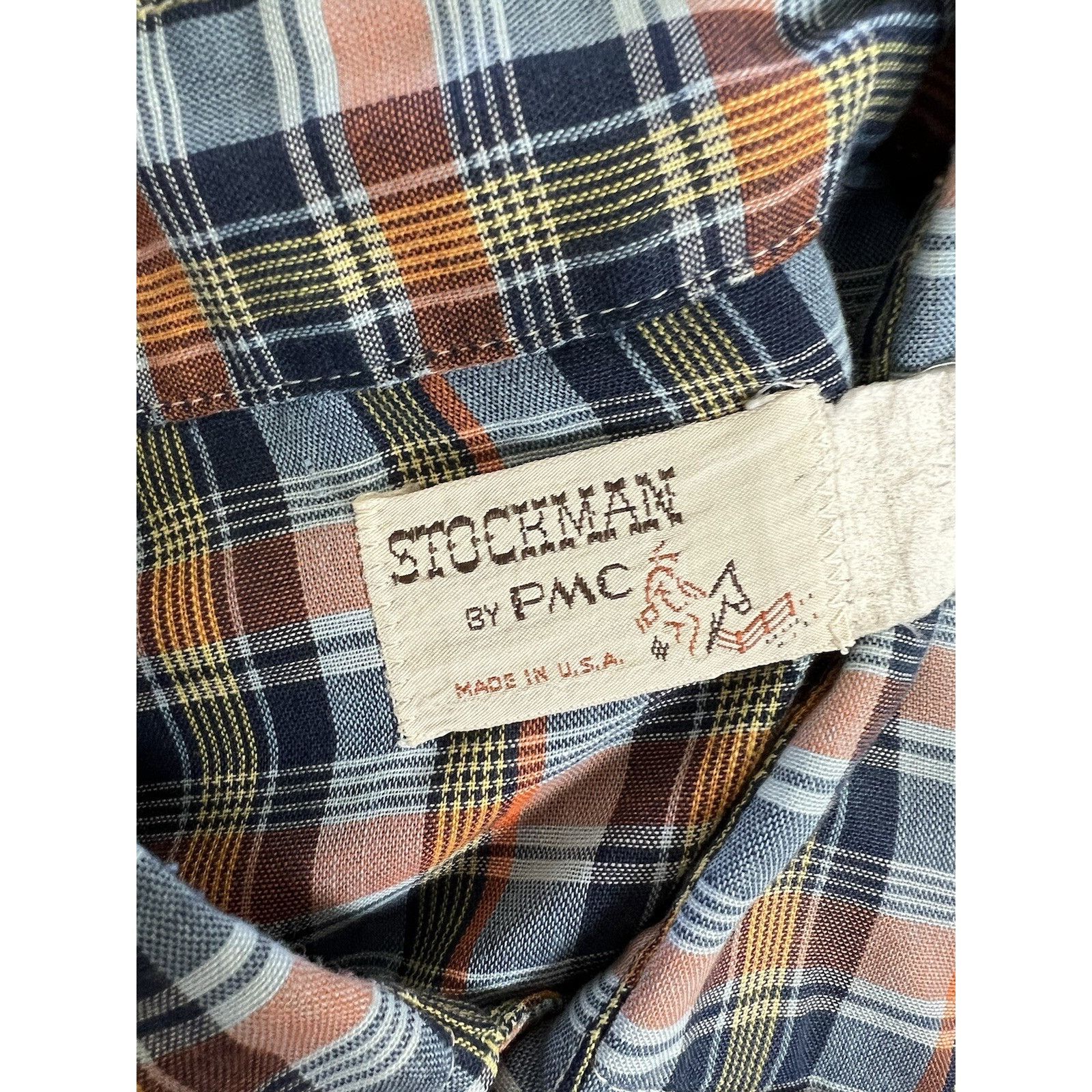 Other Vintage 70s Stockman Western Pearl Snap Shirt Size XL Plaid Size US XL / EU 56 / 4 - 5 Thumbnail