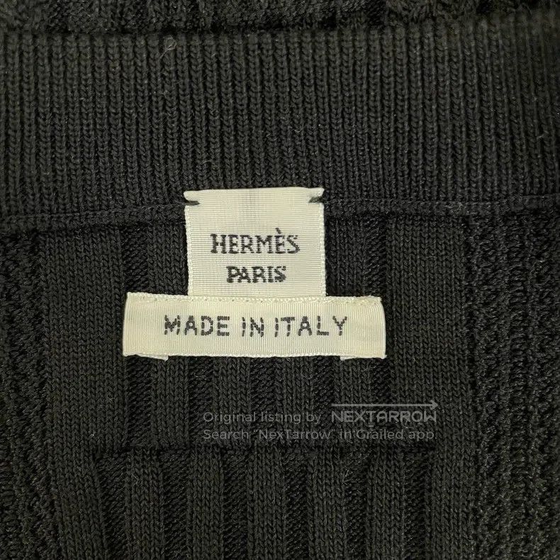 Hermes Hermes Embroidered Knit Zipper Cardigan Size S / US 4 / IT 40 - 3 Thumbnail