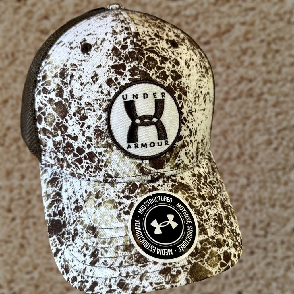 Under Armour Under Armour Men's Brown White Camo Speckled One Size Cap Hat NWT Size ONE SIZE - 1 Thumbnail