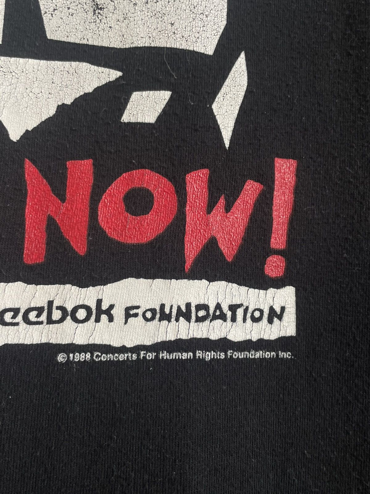 Band Tees Vintage Reebok Human Rights Now 1988 World Tour RARE Size US L / EU 52-54 / 3 - 7 Thumbnail
