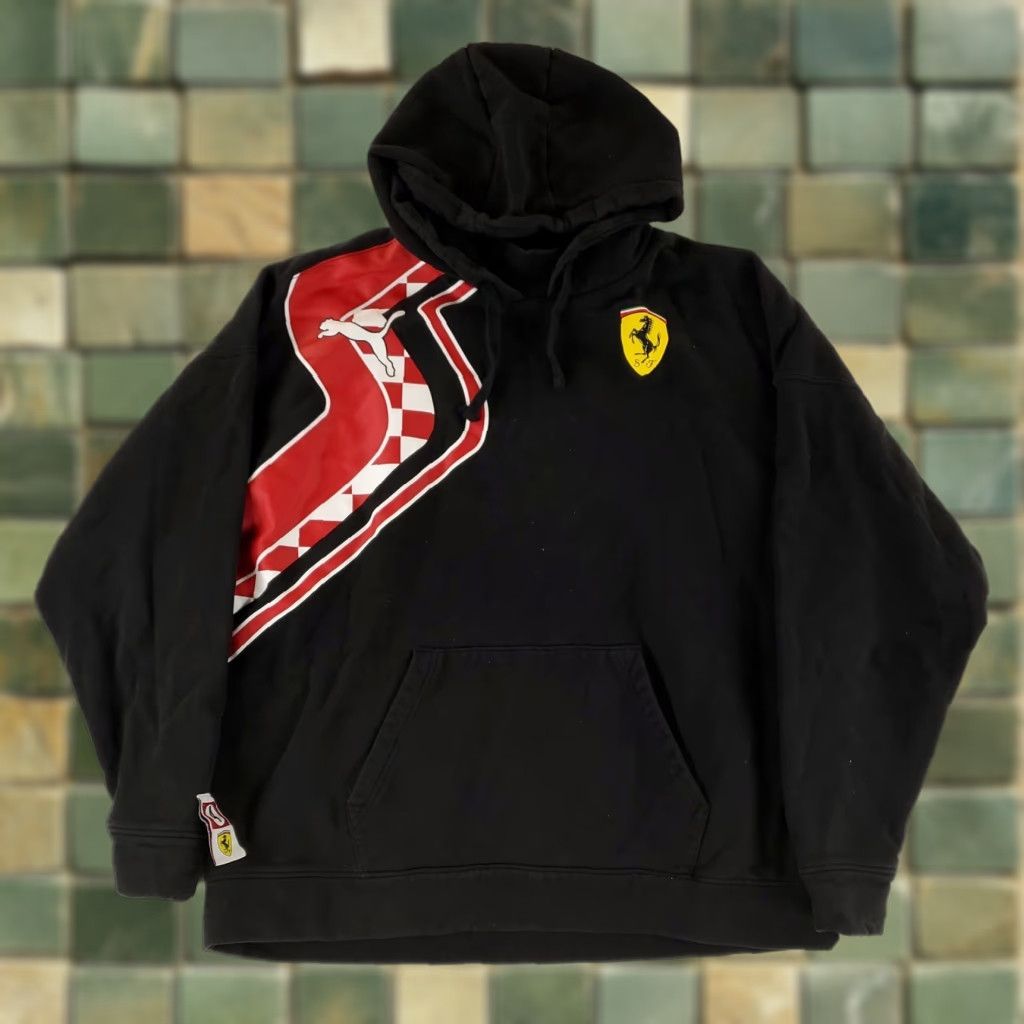 Puma PUMA Hoodie Ferarri Scuderia Racing Black Long Sleeve Kangaroo Mens XXL Shirt Size US XXL / EU 58 / 5 - 1 Thumbnail