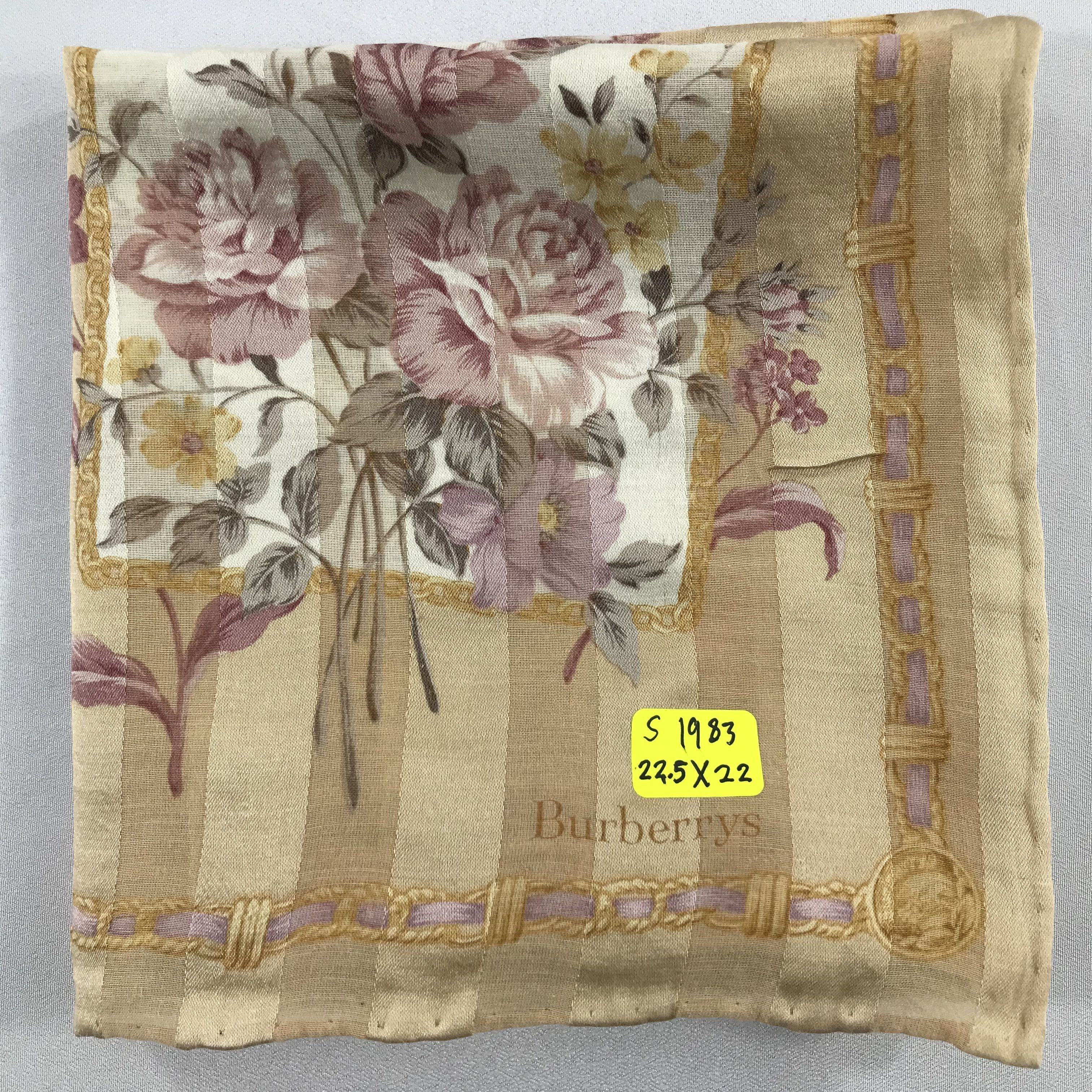 Burberry × Vintage Burberry Bandana / Handkerchief / Neckerchief - S1983 Size ONE SIZE - 5 Thumbnail