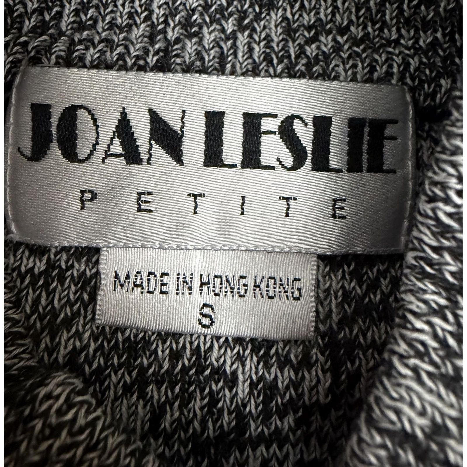 Vintage VINTAGE Joan Leslie Top Womens XS 90s Black Cotton Knit Mock Neck Basic Size XS / US 0-2 / IT 36-38 - 7 Thumbnail