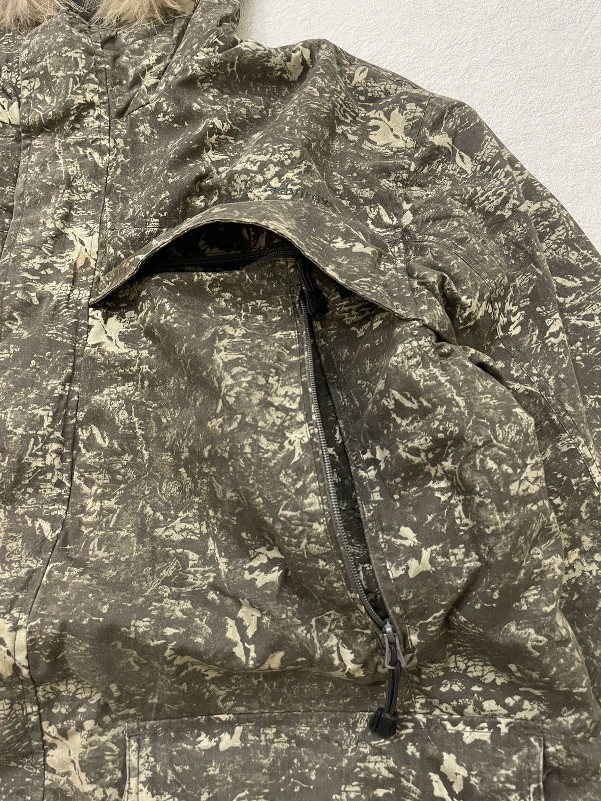 Avirex 2000s Avirex Camo Parka Fur Hood Heavy Utility Ifsix LGB Goa Size US XXL / EU 58 / 5 - 4 Thumbnail