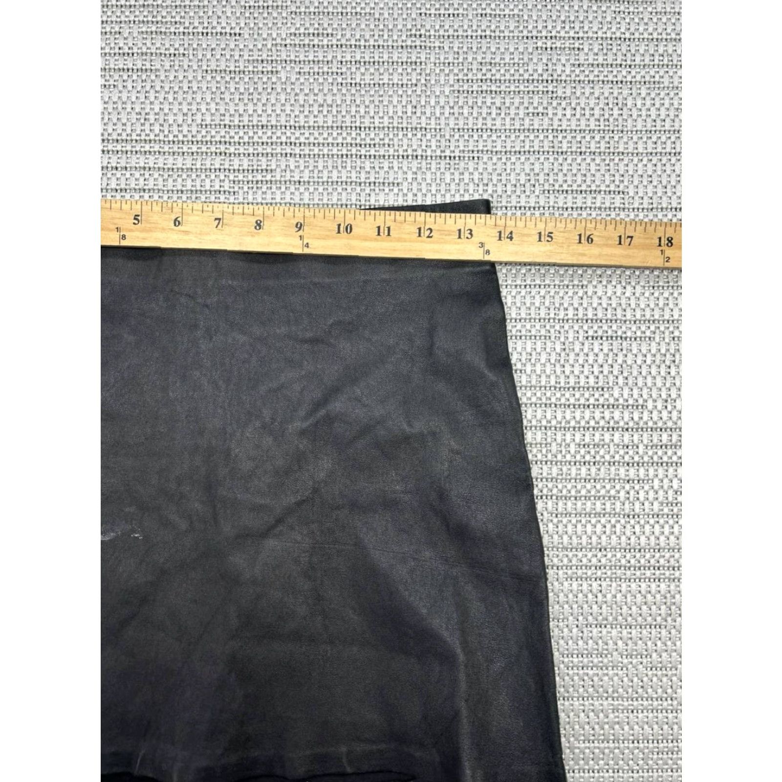 Reformation Reformation Skirt Women Medium Black A-Line Leather Surplus Minimalist Zipper Vintage No Size 32" / US 10 / IT 46 - 5 Thumbnail