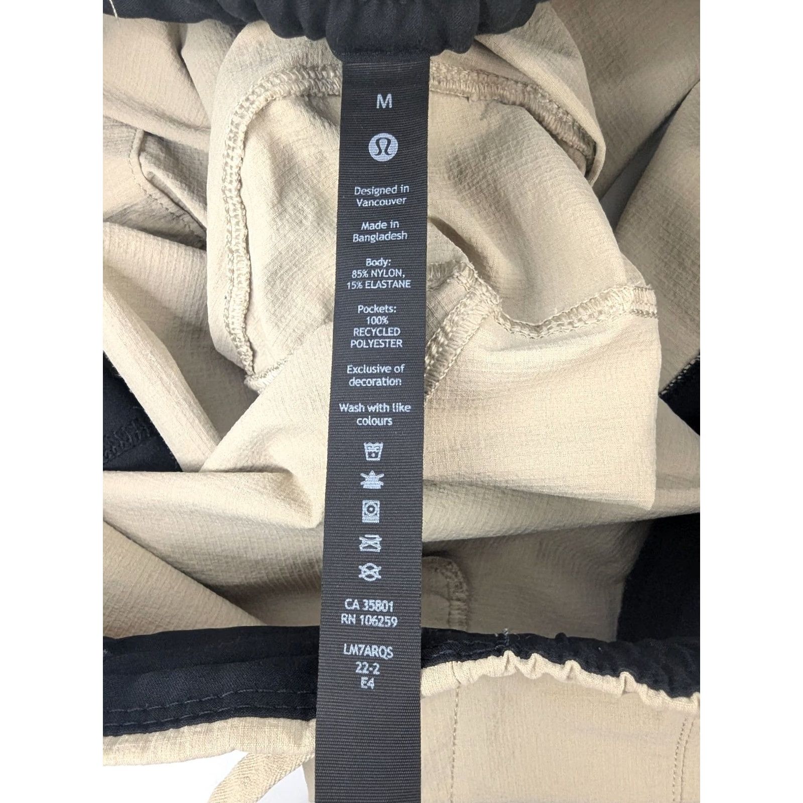 Lululemon Lululemon Bowline 8" Ripstop Stretch Mens Shorts M Beige Nike? Size US 31 - 7 Thumbnail