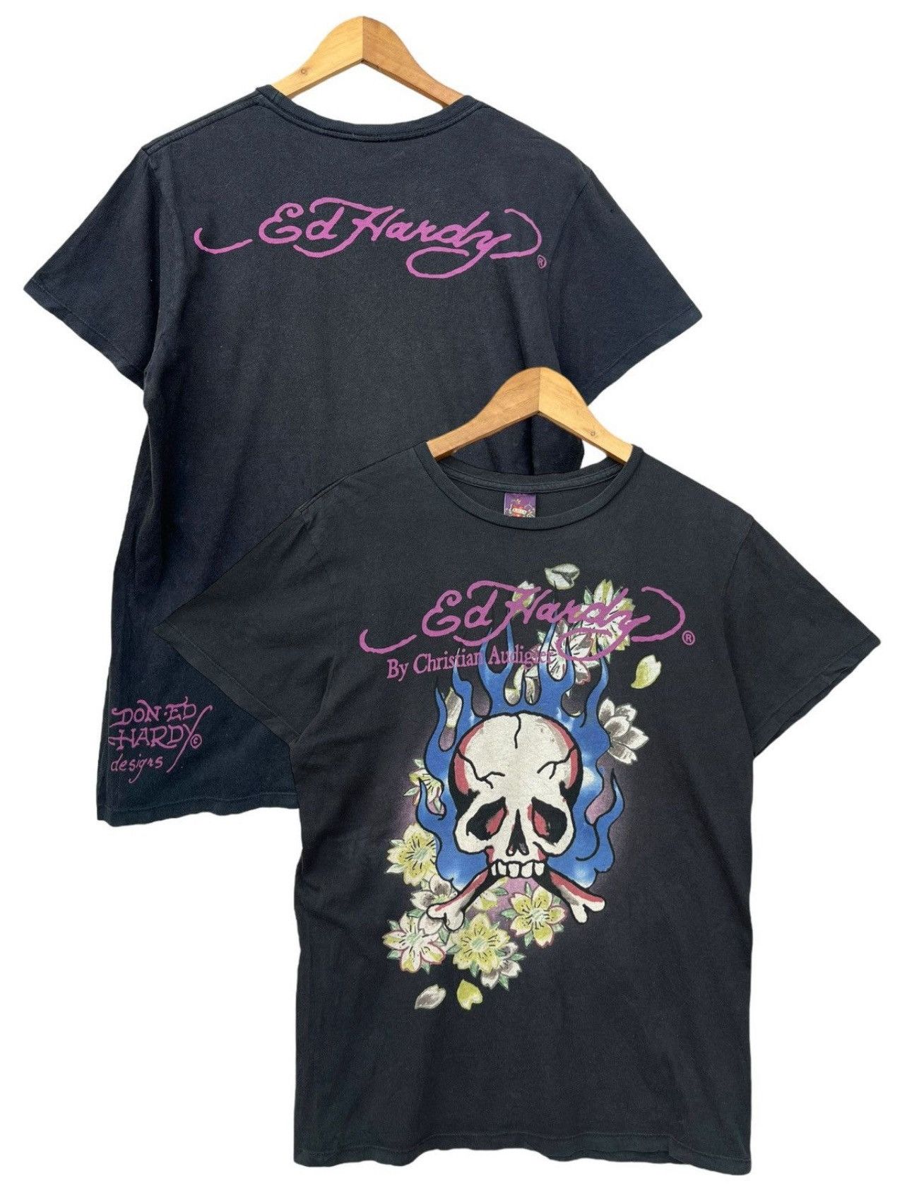 Ed Hardy Ed Hardy Bones Skull Big Graphic Gothic Punk Tee Size US M / EU 48-50 / 2 - 1 Thumbnail