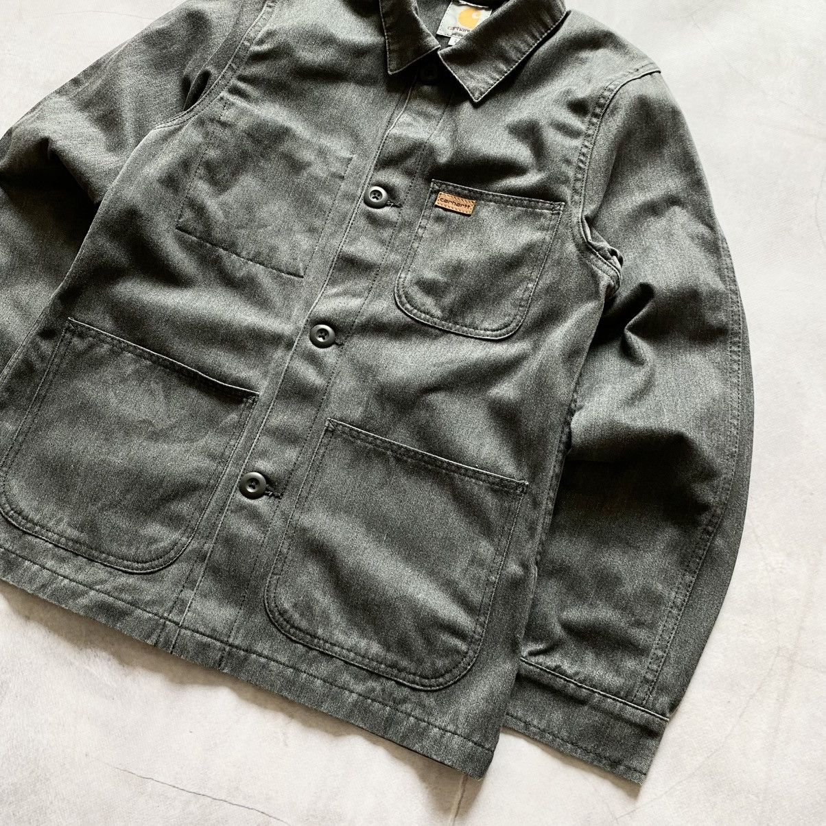 Carhartt × Vintage Rare Carhartt Fynn Michigan Style Graphite Light Jacket Size US S / EU 44-46 / 1 - 2 Thumbnail