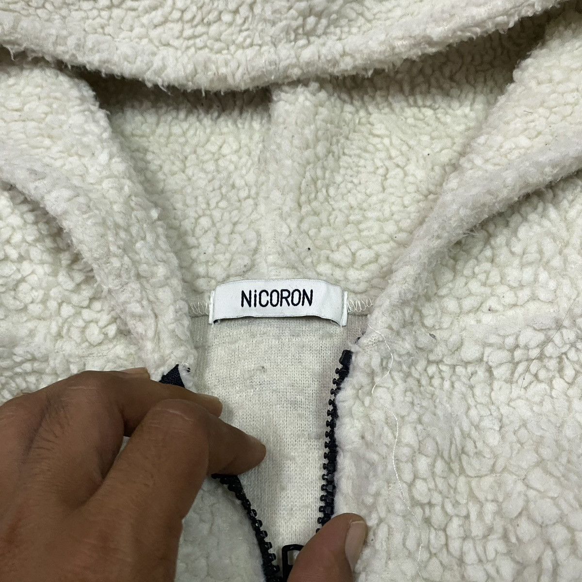 Japanese Brand × Vintage Vintage Japan Sumthin' Sherpa Baggy PullOver Hoodies Size US M / EU 48-50 / 2 - 4 Thumbnail