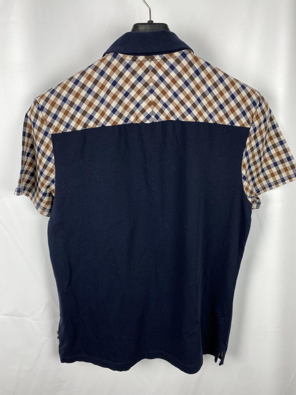 Aquascutum Aquascutum Men Blue Checkered Polo Shirt size S Size US S / EU 44-46 / 1 - 2 Thumbnail