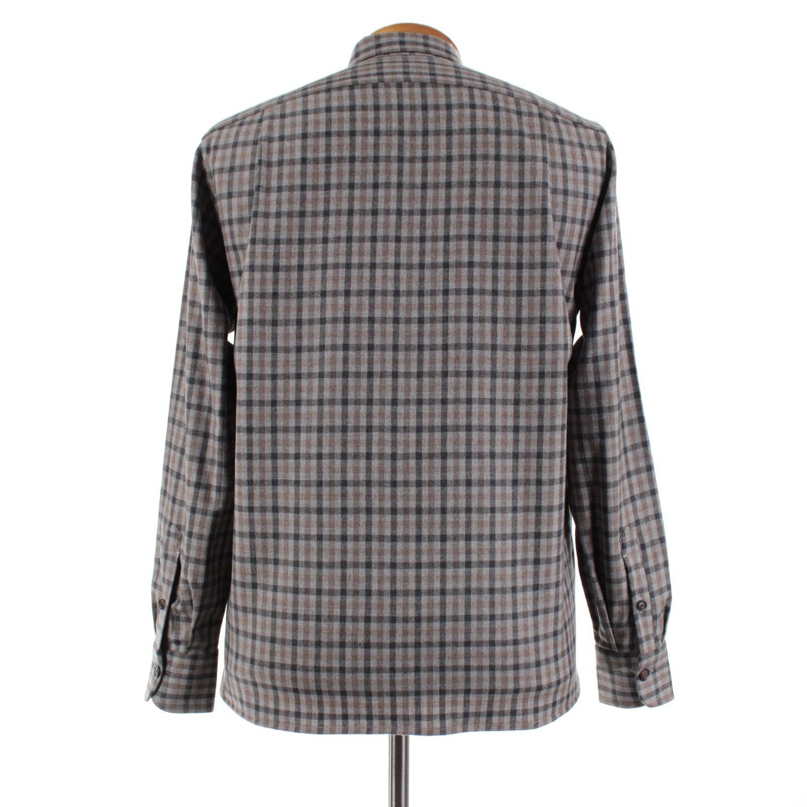 Luciano Barbera Overshirt Size M US In Gray Wool Blend