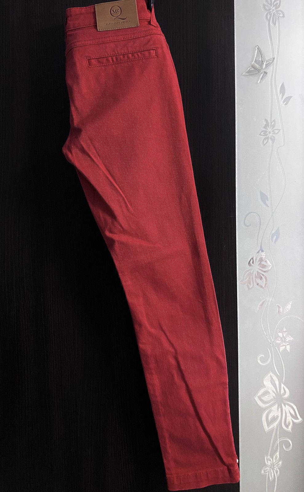 Alexander McQueen 2013 Alexander McQueen McQ Red Zip Slim Fit Jeans Denim Size 26" / US 2 / IT 38 - 5 Thumbnail