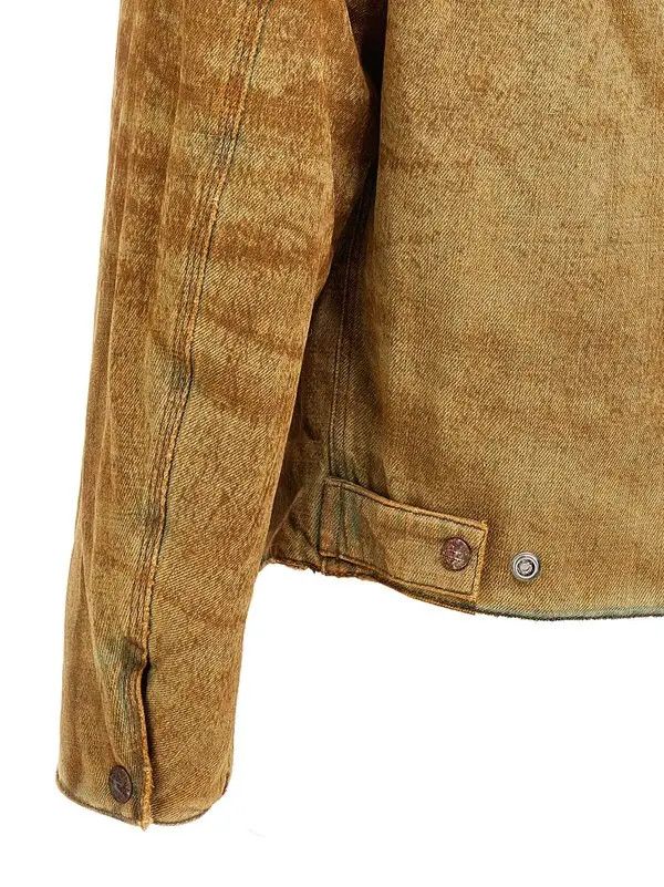 Diesel o1mle1025 D-Stack Padded Denim Jacket in Brown Size US XL / EU 56 / 4 - 3 Thumbnail