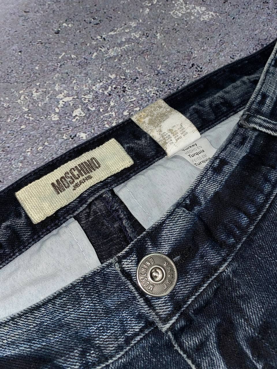 Japanese Brand Vintage Moschino Peace Love Flared Denim Jeans Pants Pants Size US 34 / EU 50 - 9 Thumbnail