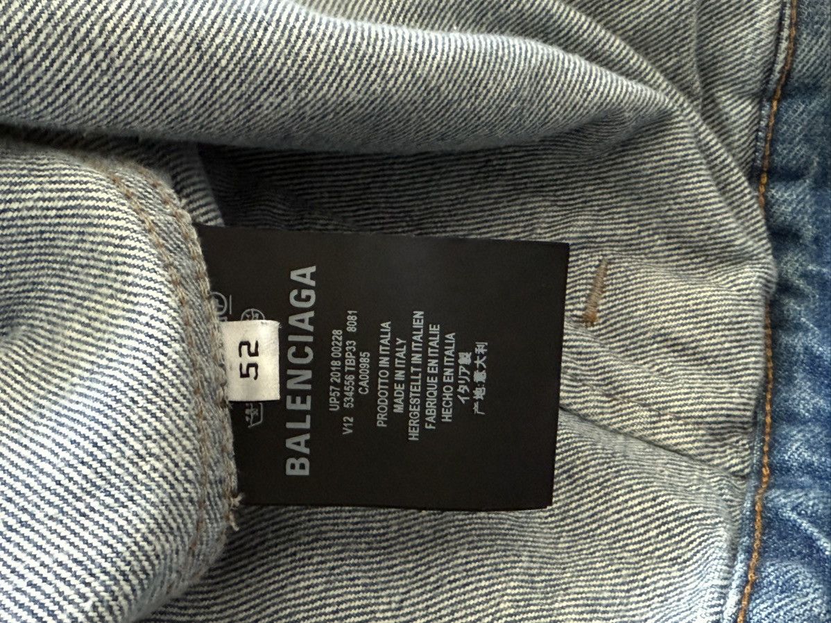 Balenciaga Balenciaga Graffiti Denim Jacket Paris 75007 Size 52 Size US L / EU 52-54 / 3 - 7 Thumbnail