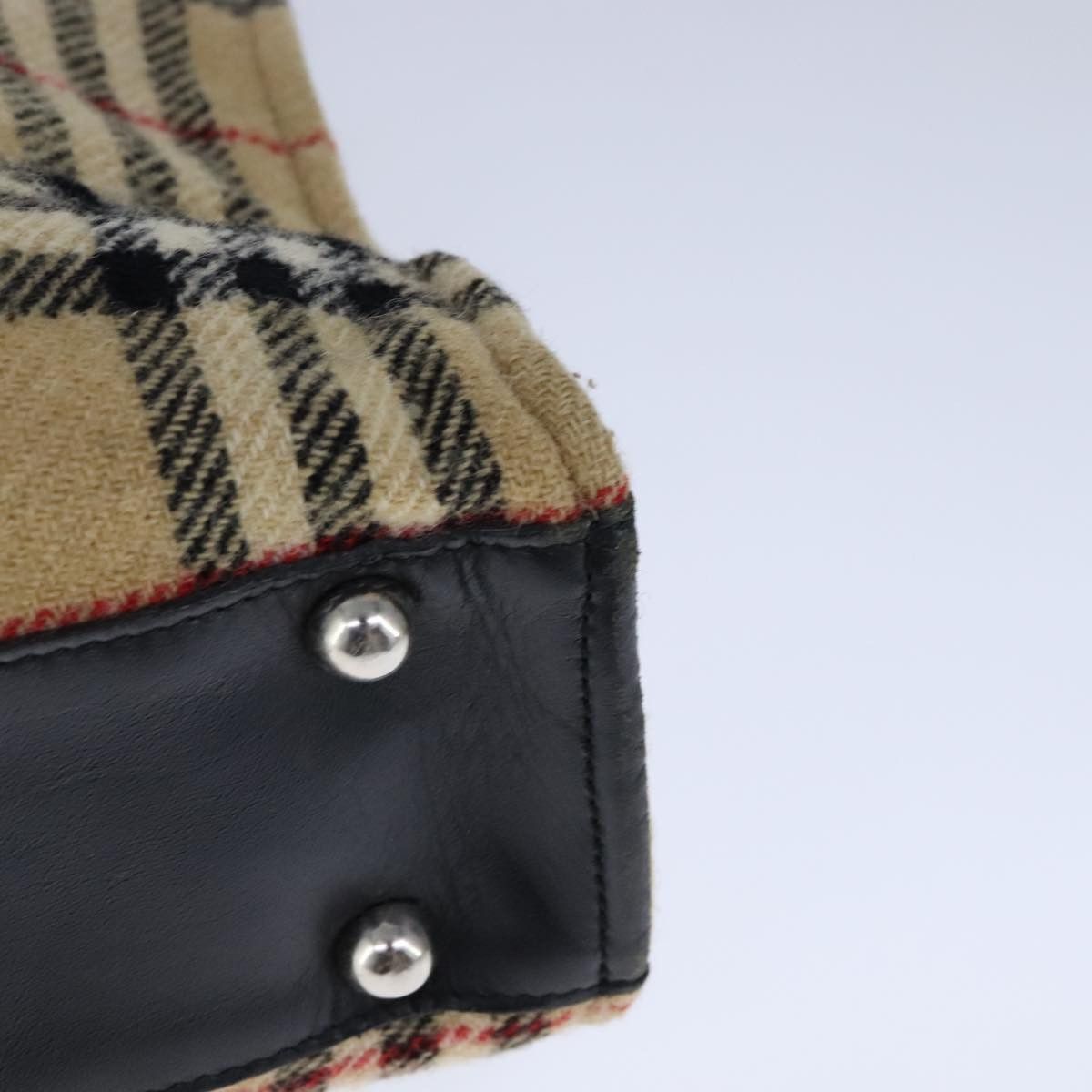 Burberry Burberry Nova Check Hand Bag Cotton Beige Size ONE SIZE - 9 Thumbnail