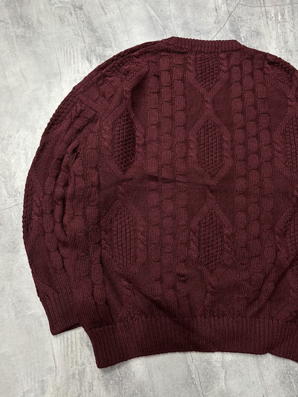 Burberry × Vintage VINTAGE 90s BURBERRY BIG LOGO KNIT SWEATER Size US L / EU 52-54 / 3 - 7 Thumbnail