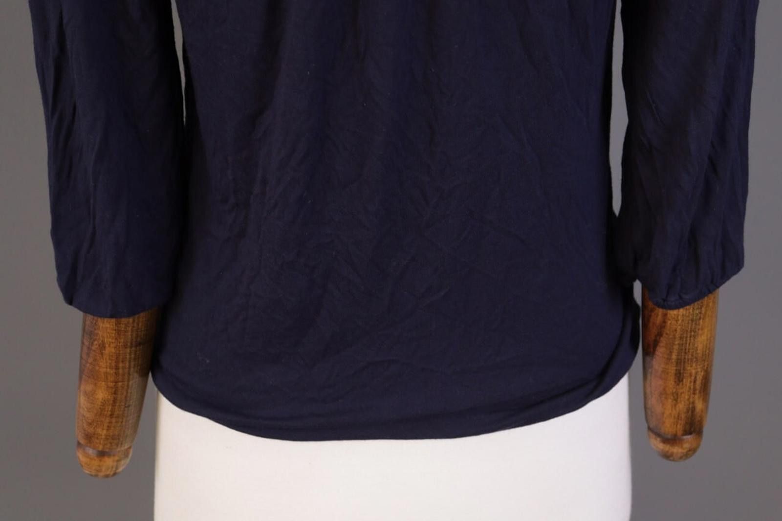 Lauren Ralph Lauren Lauren Ralph Lauren Blue Ruffle Stretch Blouse Shirt M Size M / US 6-8 / IT 42-44 - 10 Thumbnail