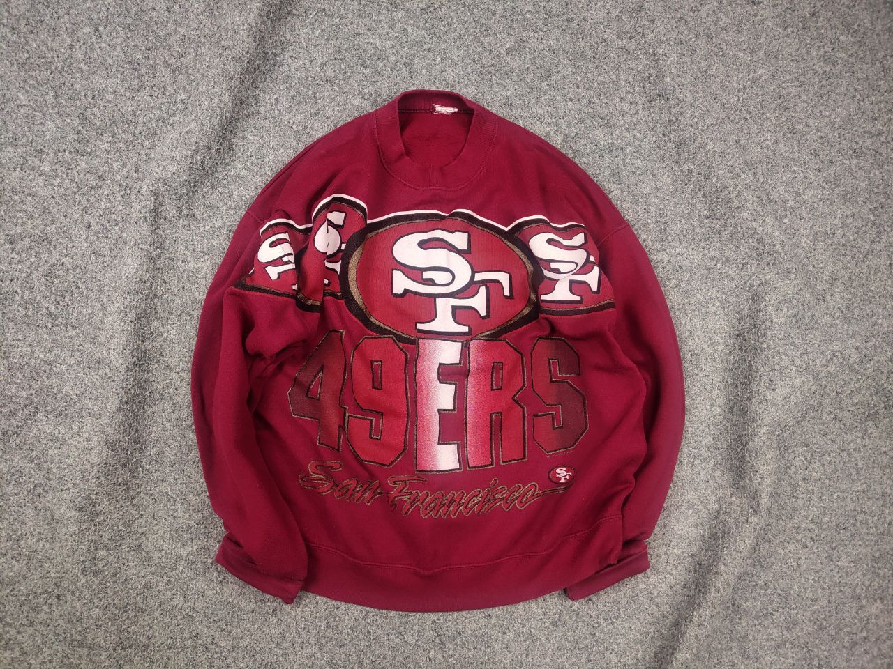 NFL Vintage 90's San Francisco 49ers NFL Big Logo Sweatshirt Size US M / EU 48-50 / 2 - 1 Thumbnail