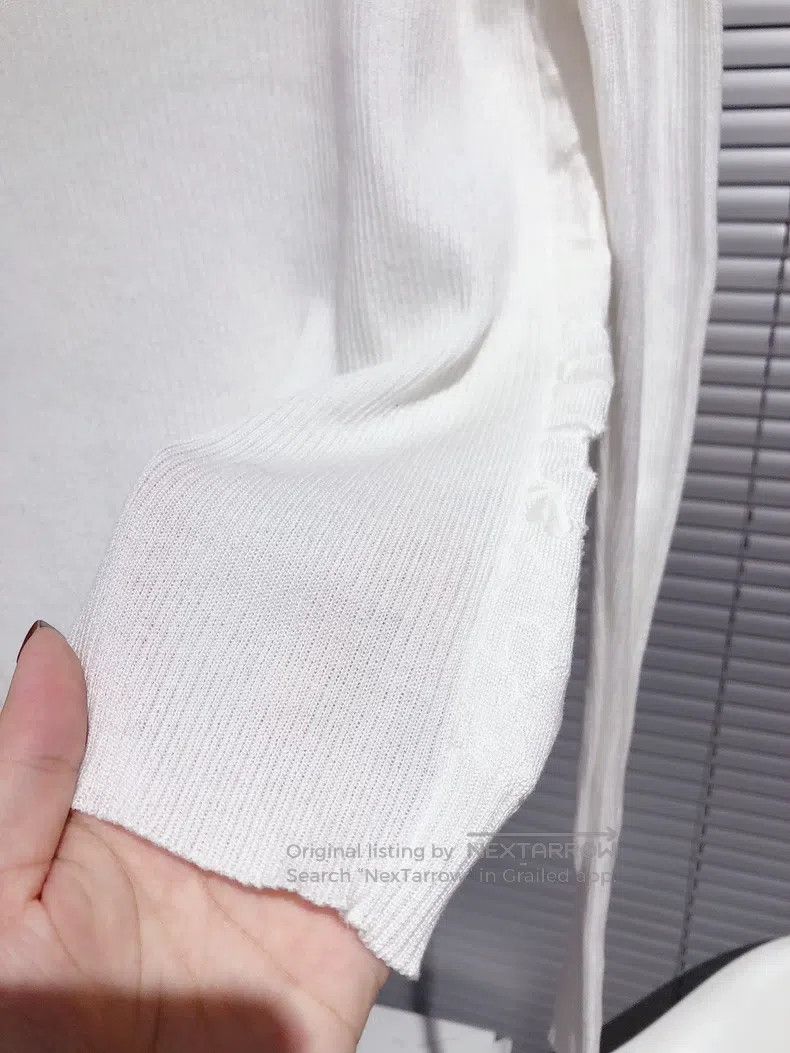Other Valentino White lace knit top sweater Size S / US 4 / IT 40 - 6 Thumbnail